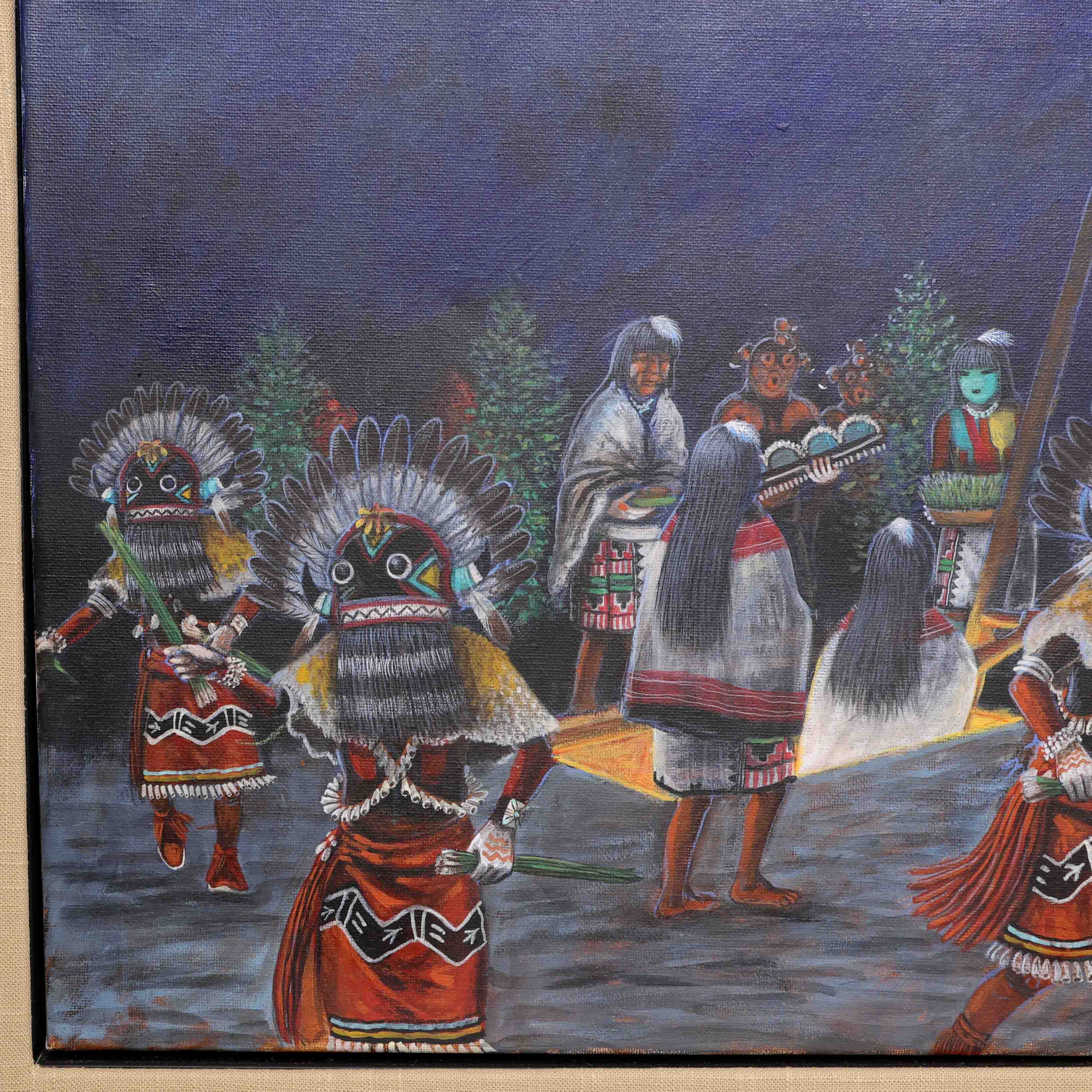 Hopi Night Dance Painting - Image 3