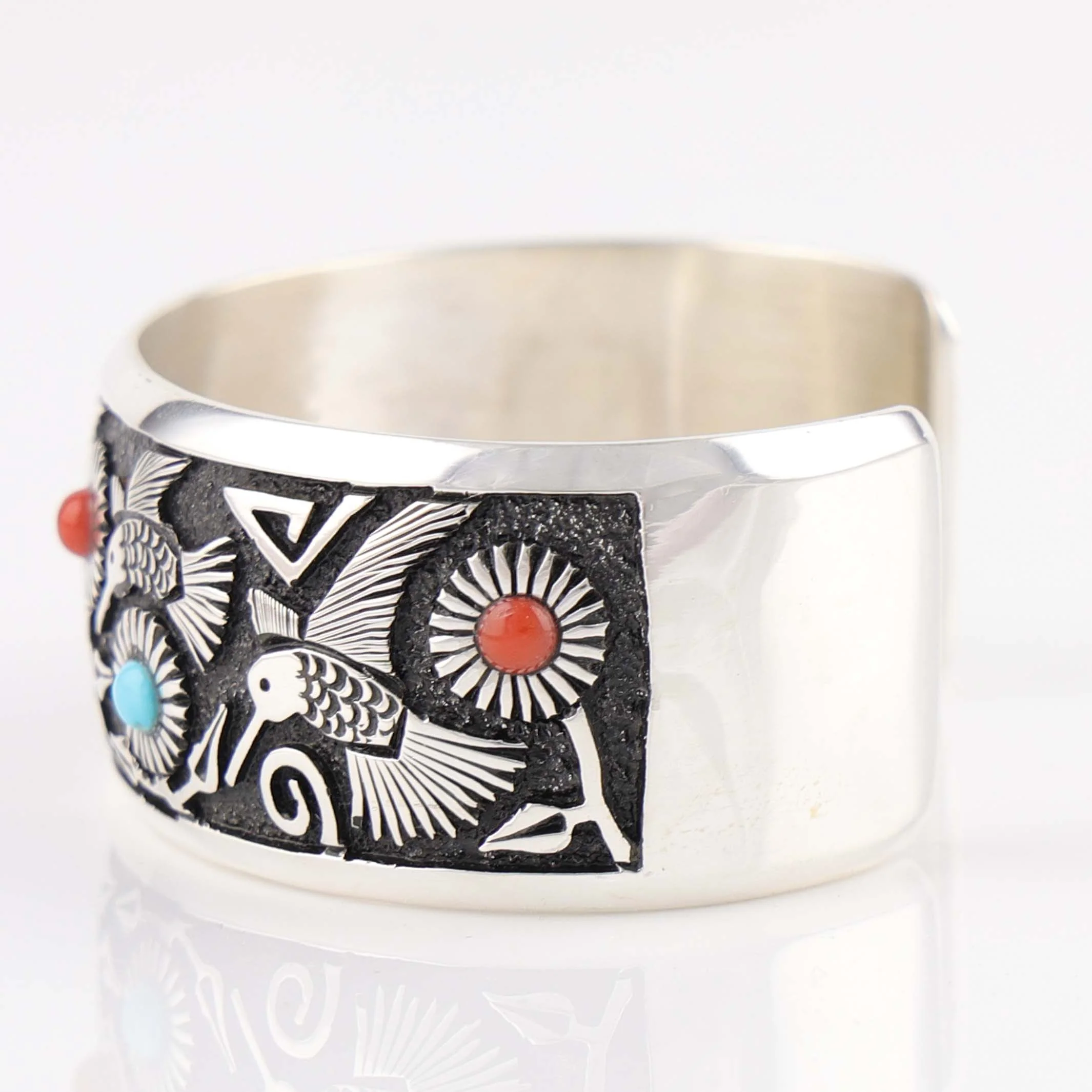 Hummingbird and Flower Cuff - Image 4