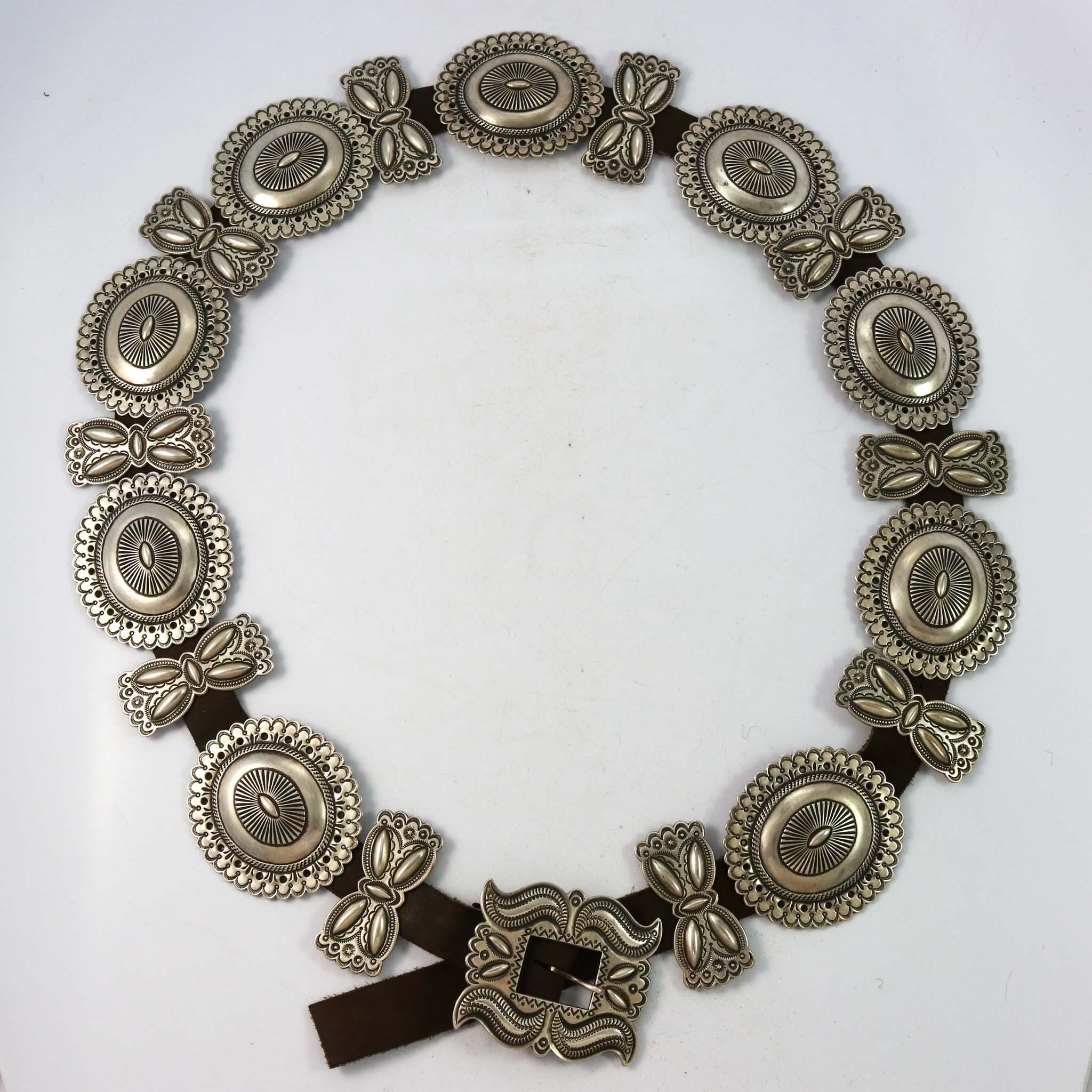 Ingot Silver Concha Belt