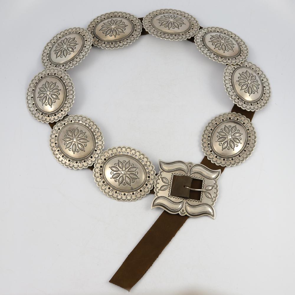 Ingot Silver Concha Belt