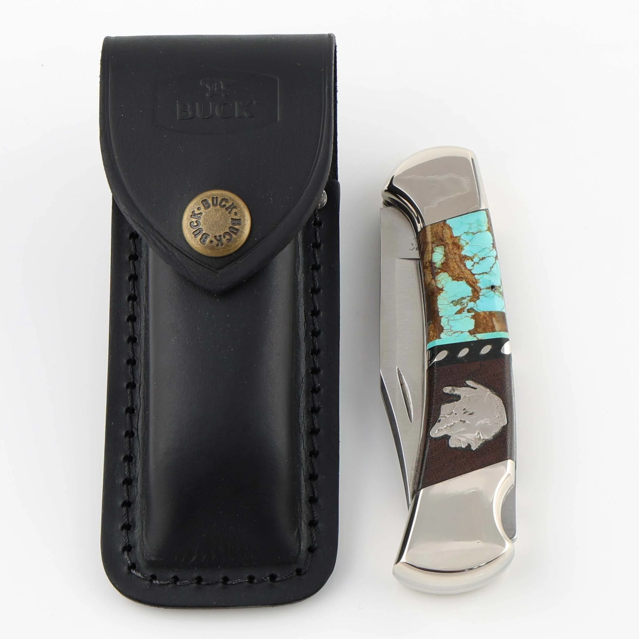 Inlaid Buck Knife - Image 4