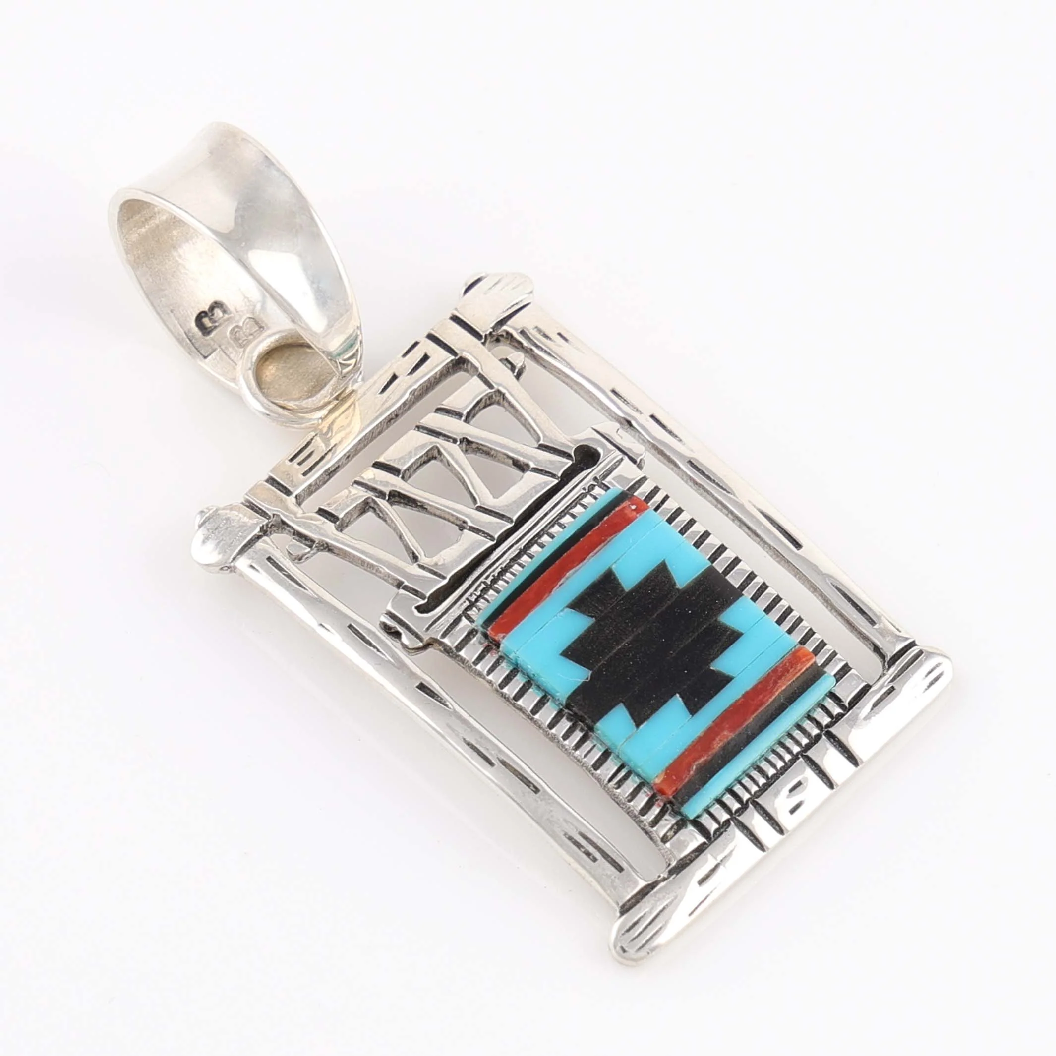 Inlay Loom Pendant - Image 2
