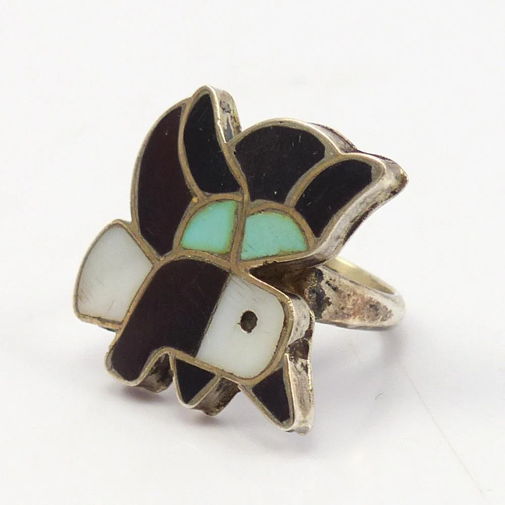 1960s Bird Inlay Ring - Image 3