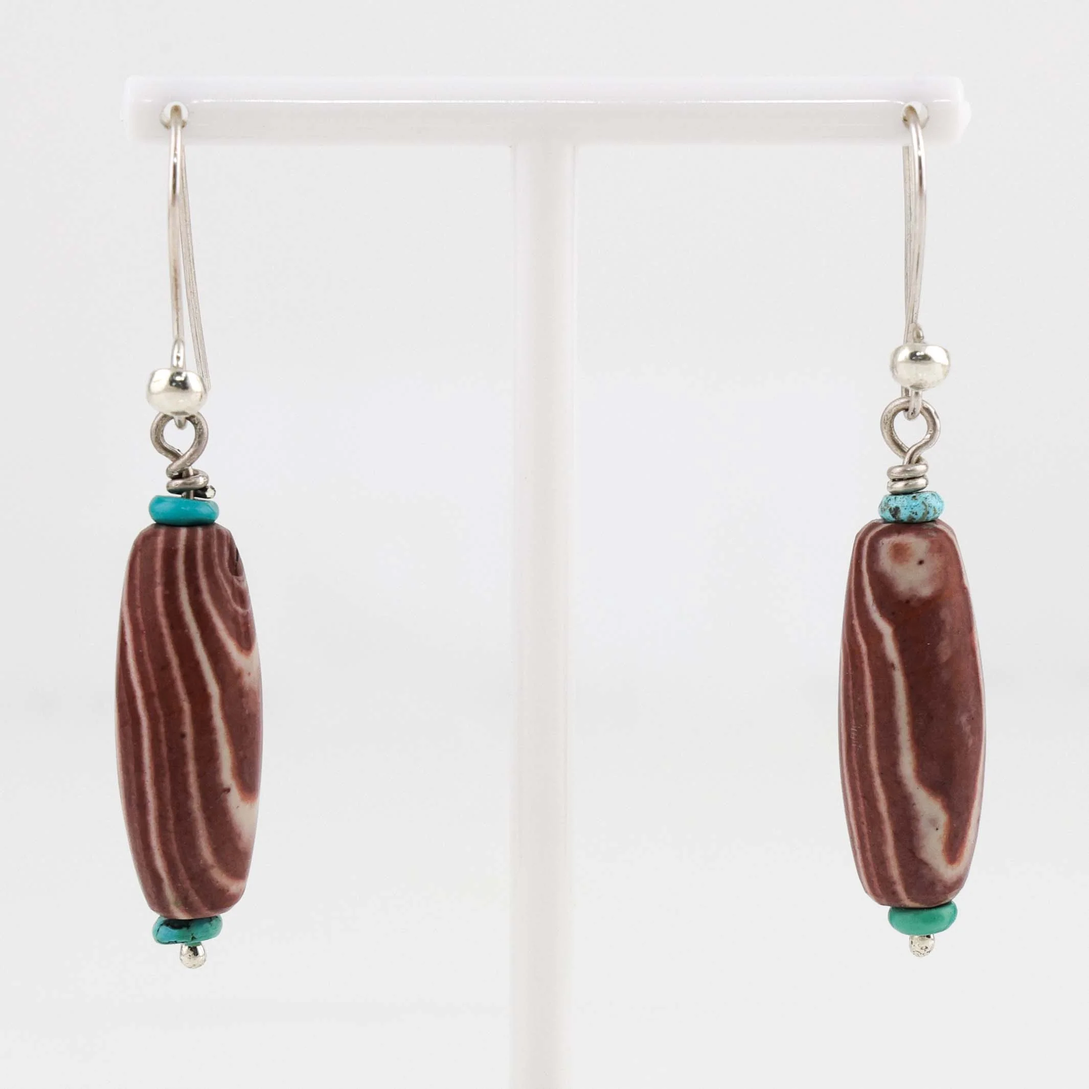 Jasper and Turquoise Earrings