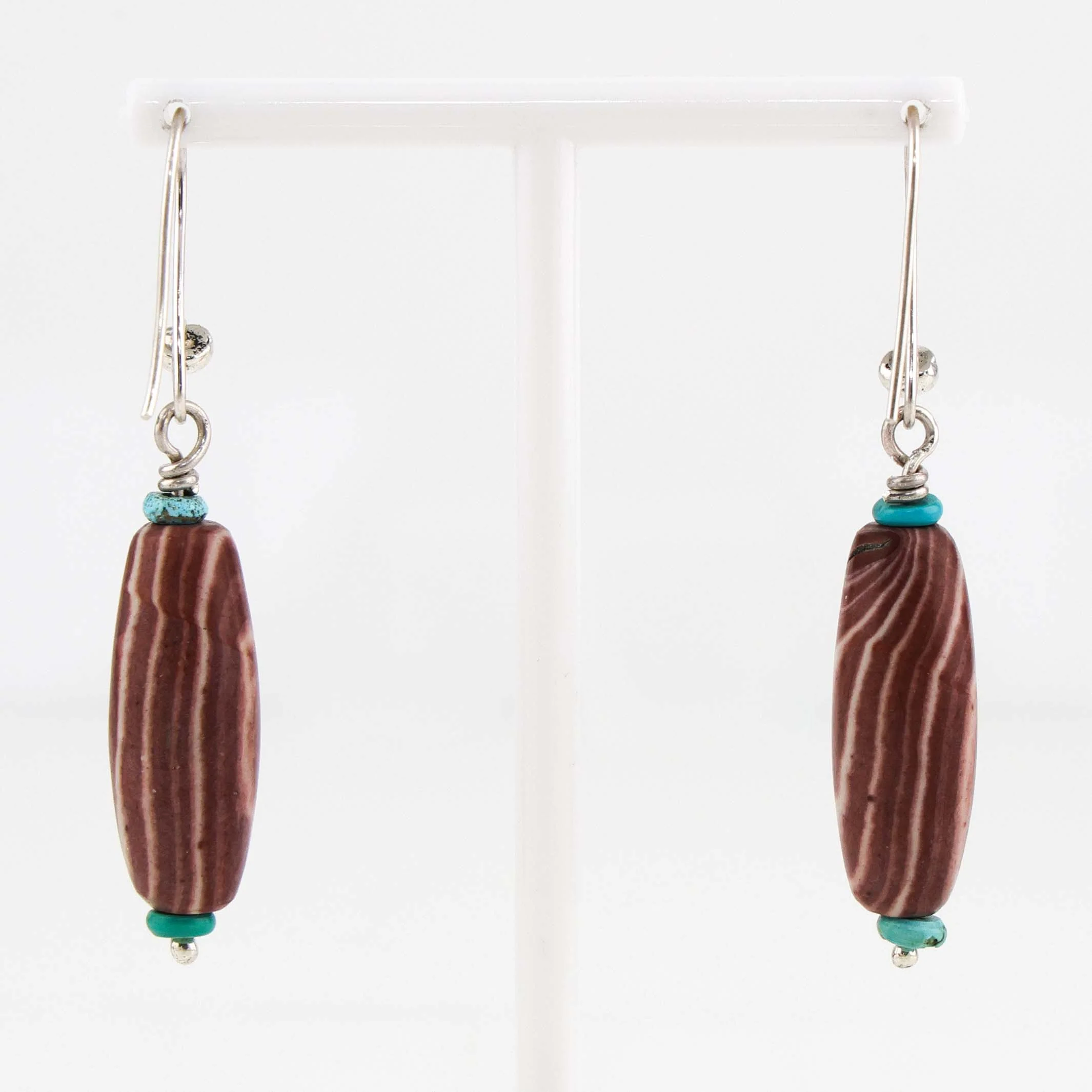 Jasper and Turquoise Earrings - Image 2