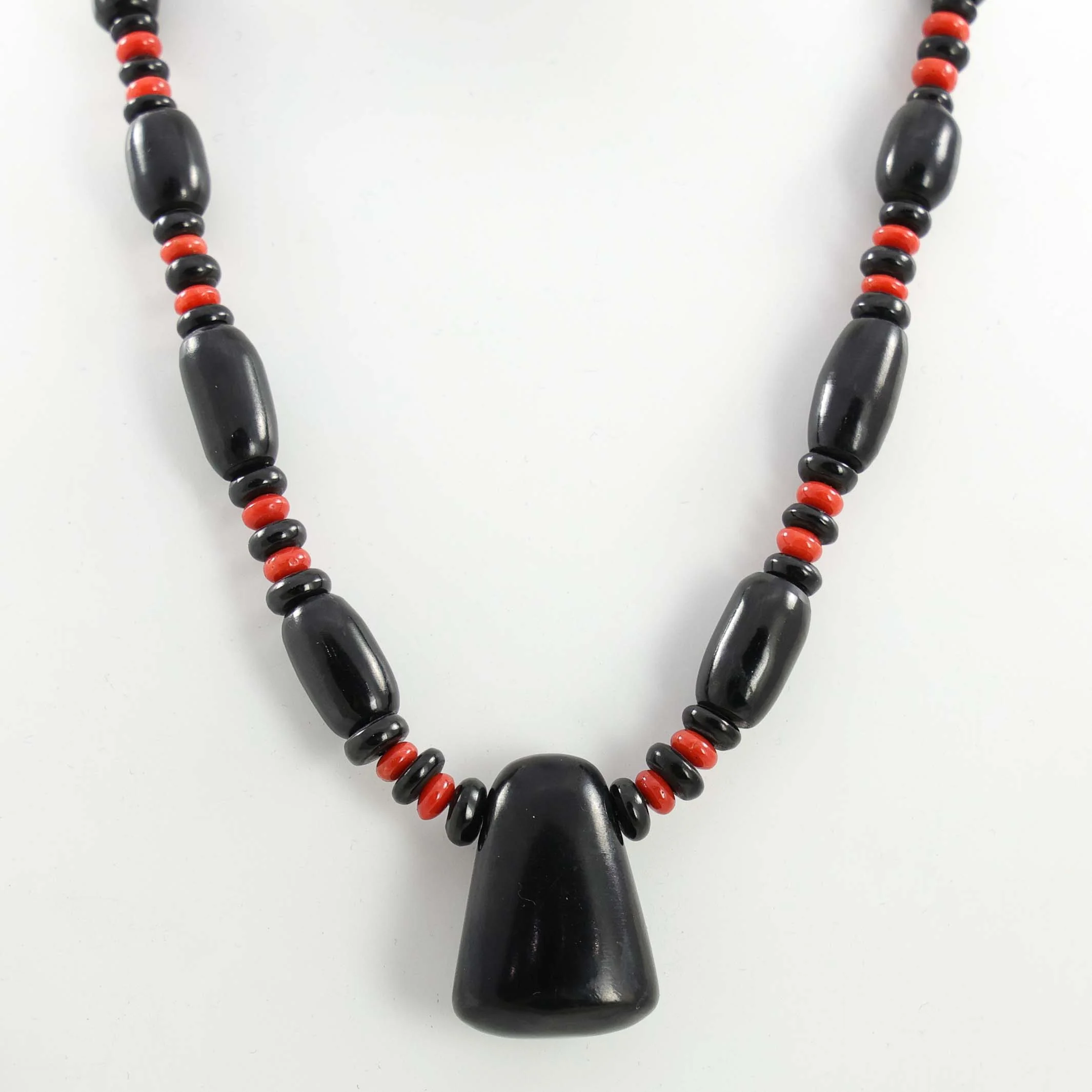 Jet and Coral Necklace - Image 2