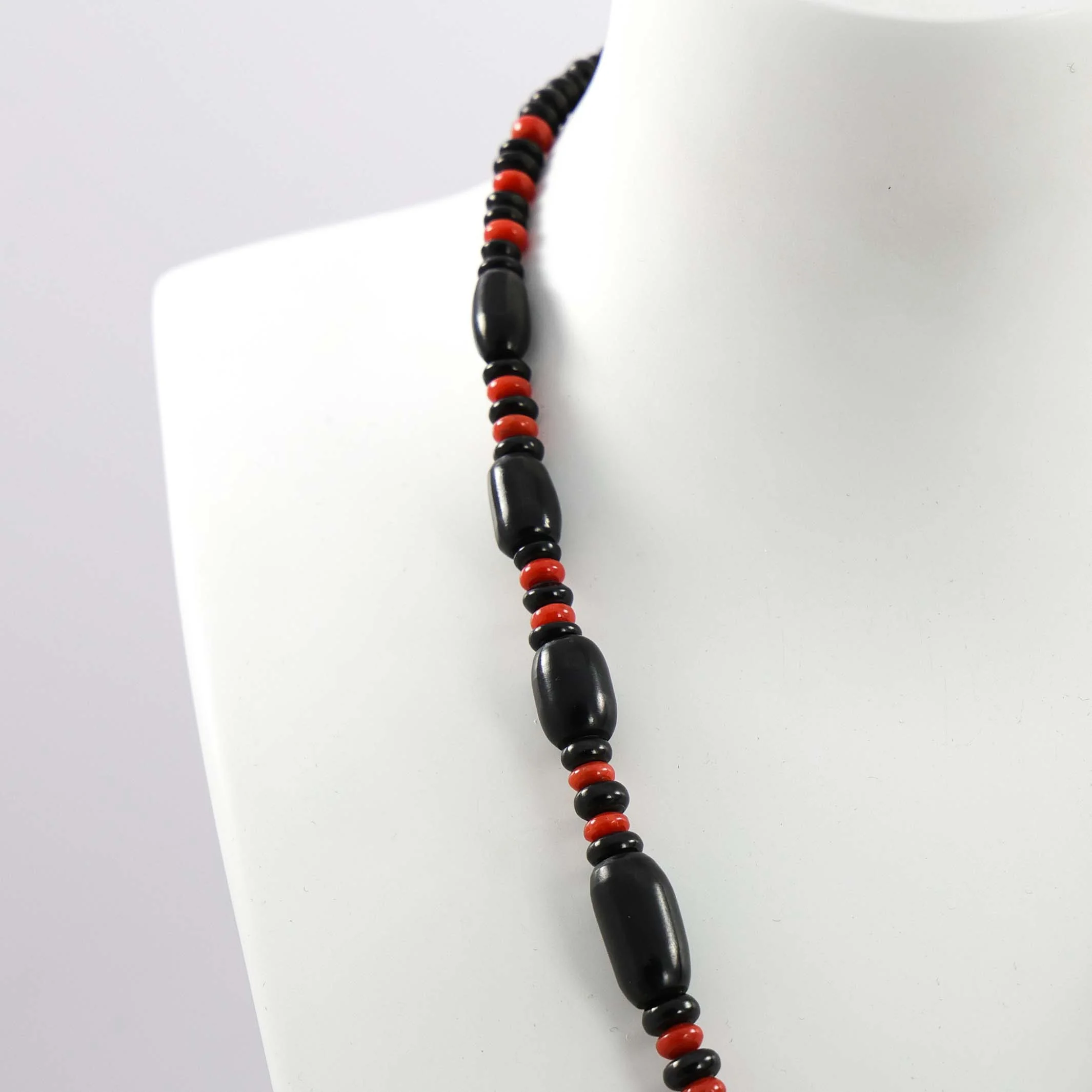 Jet and Coral Necklace - Image 3