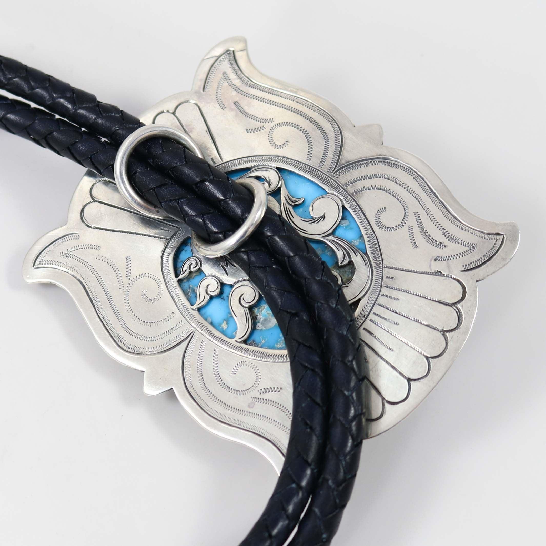 Kingman Turquoise Bola Tie - Image 4