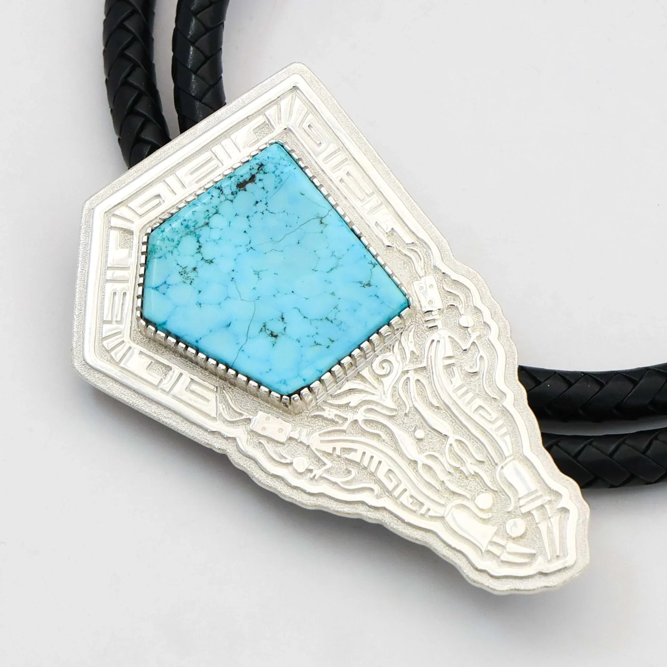 Kingman Turquoise Bola Tie - Image 3