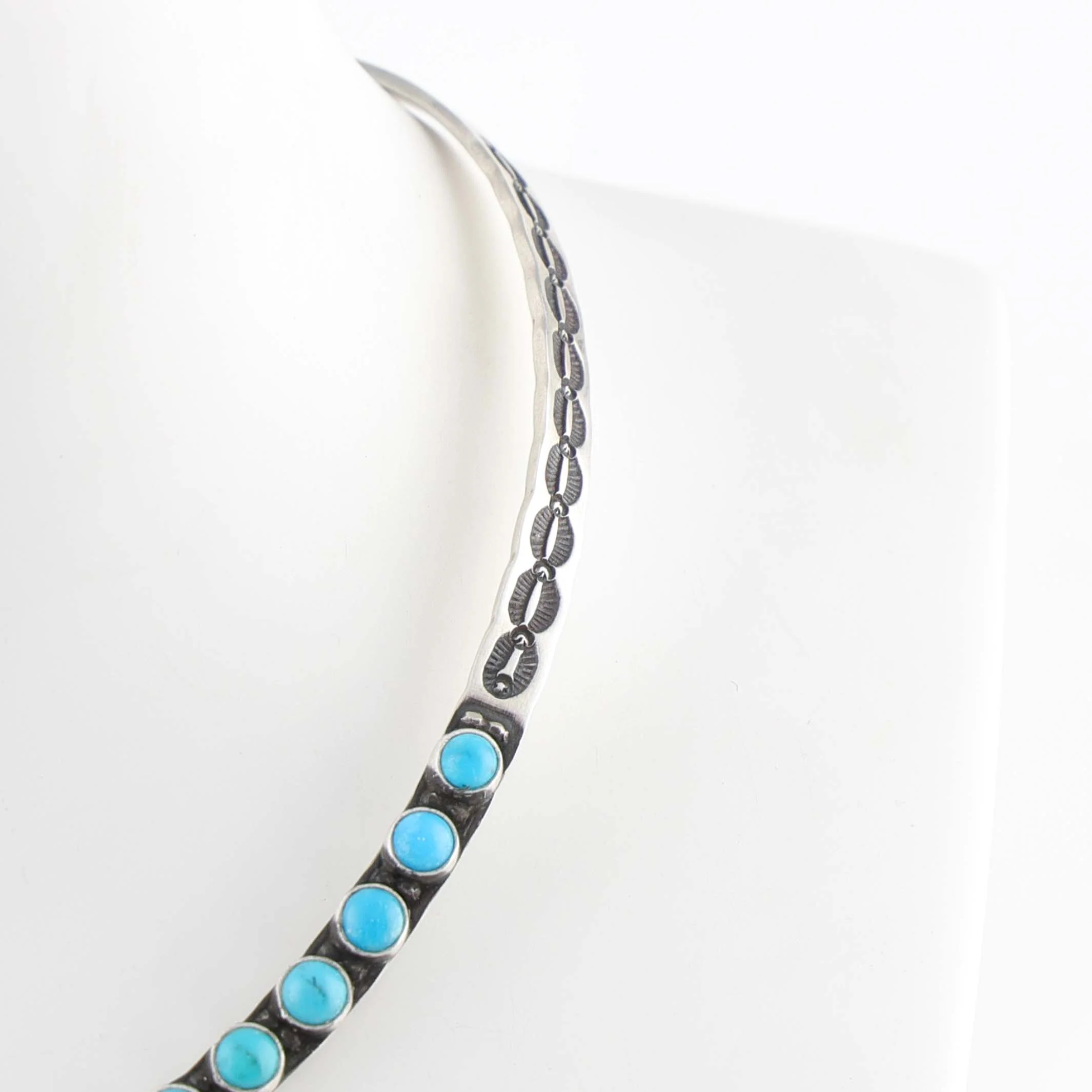 Kingman Turquoise Collar Necklace - Image 4