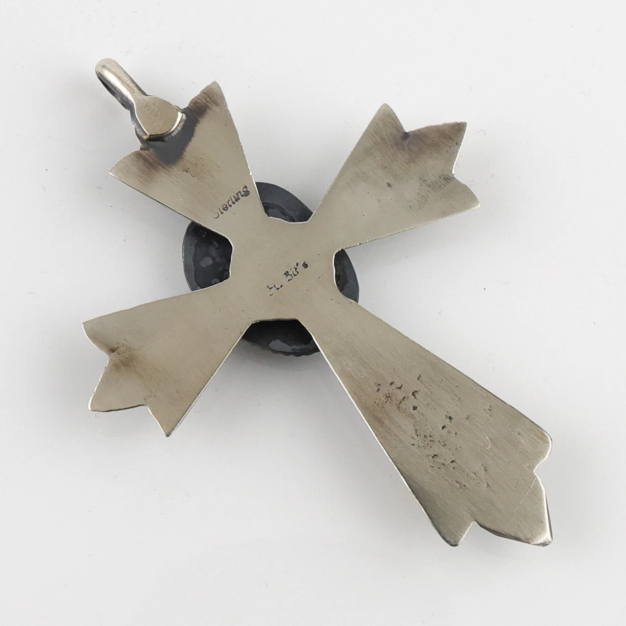 Kingman Turquoise Cross Pendant - Image 3