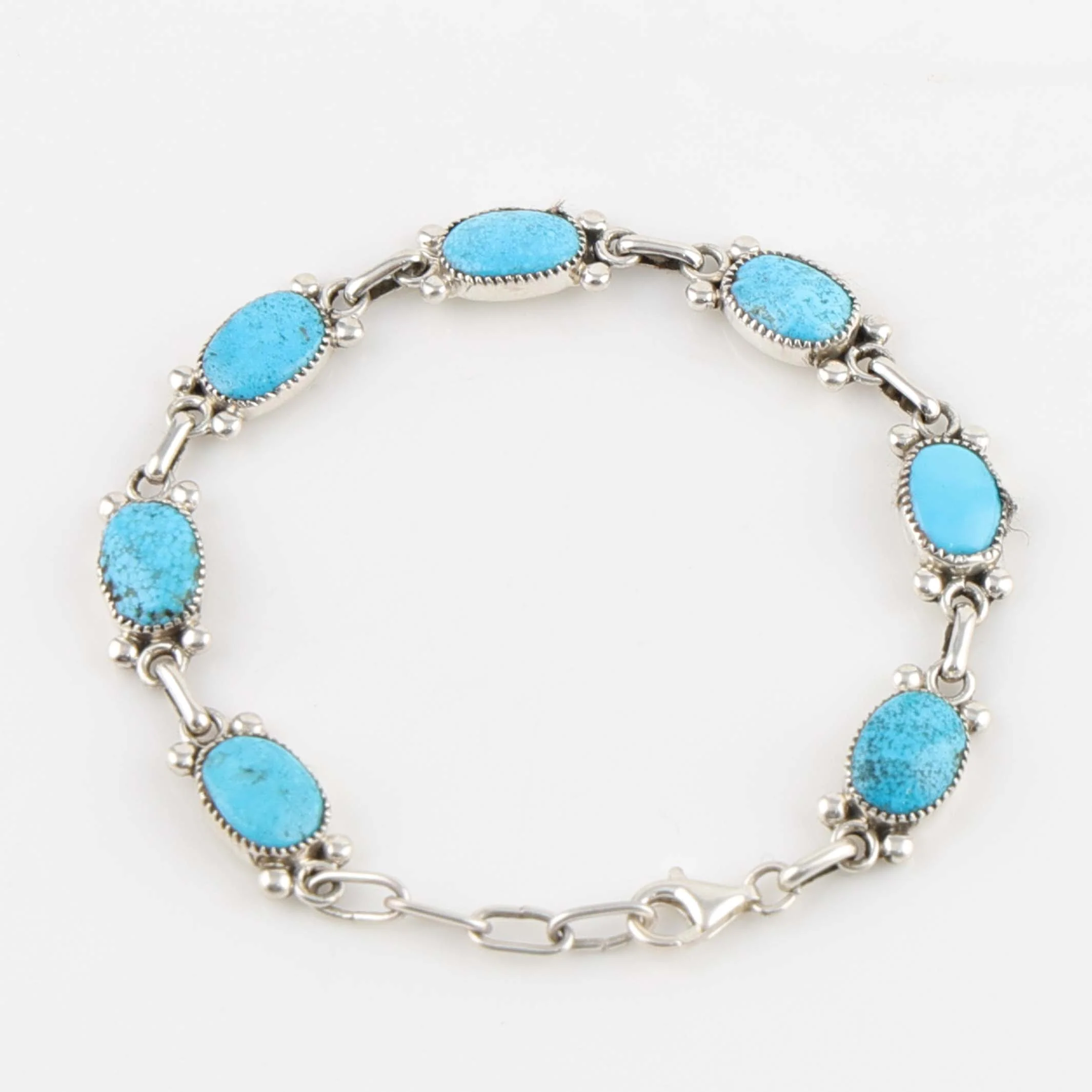 Kingman Turquoise Link Bracelet - Image 3
