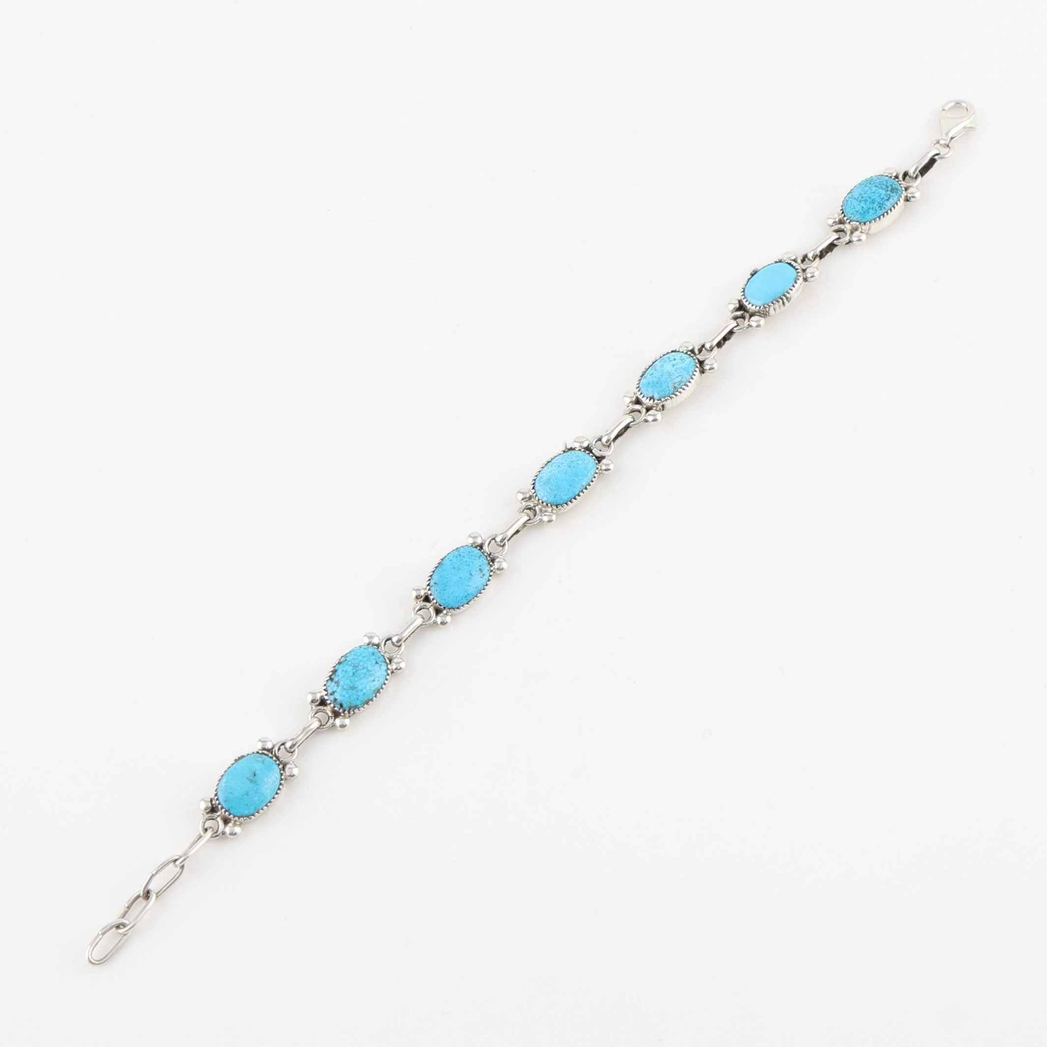 Kingman Turquoise Link Bracelet - Image 4
