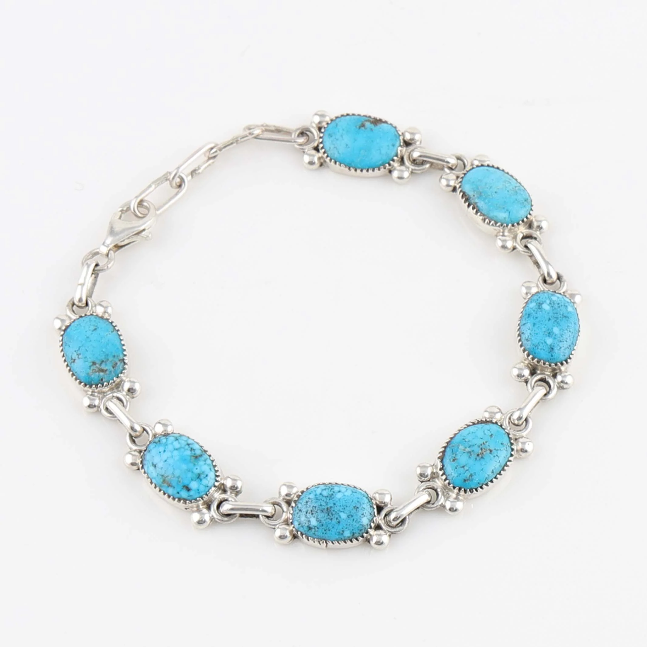 Kingman Turquoise Link Bracelet - Image 2