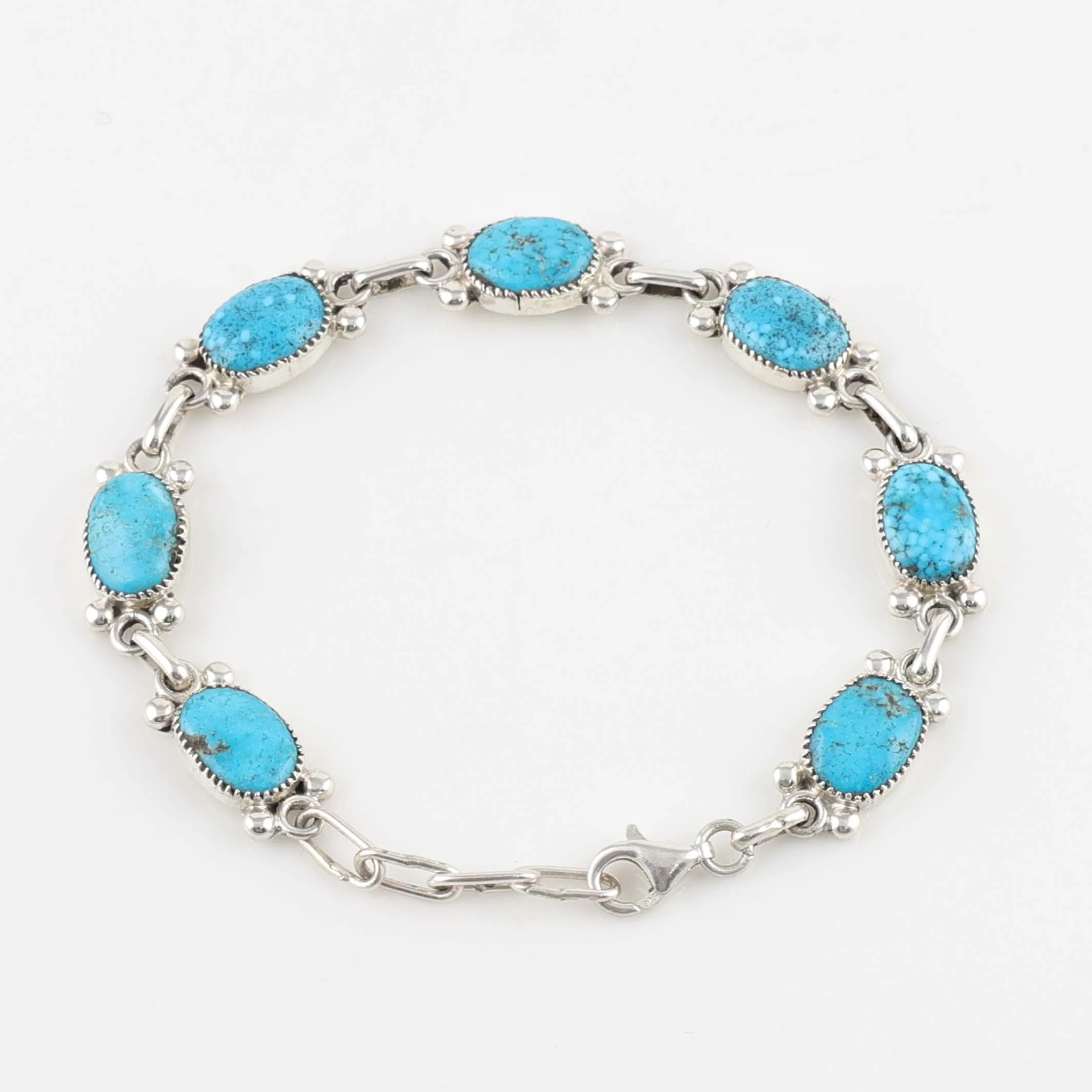 Kingman Turquoise Link Bracelet - Image 3