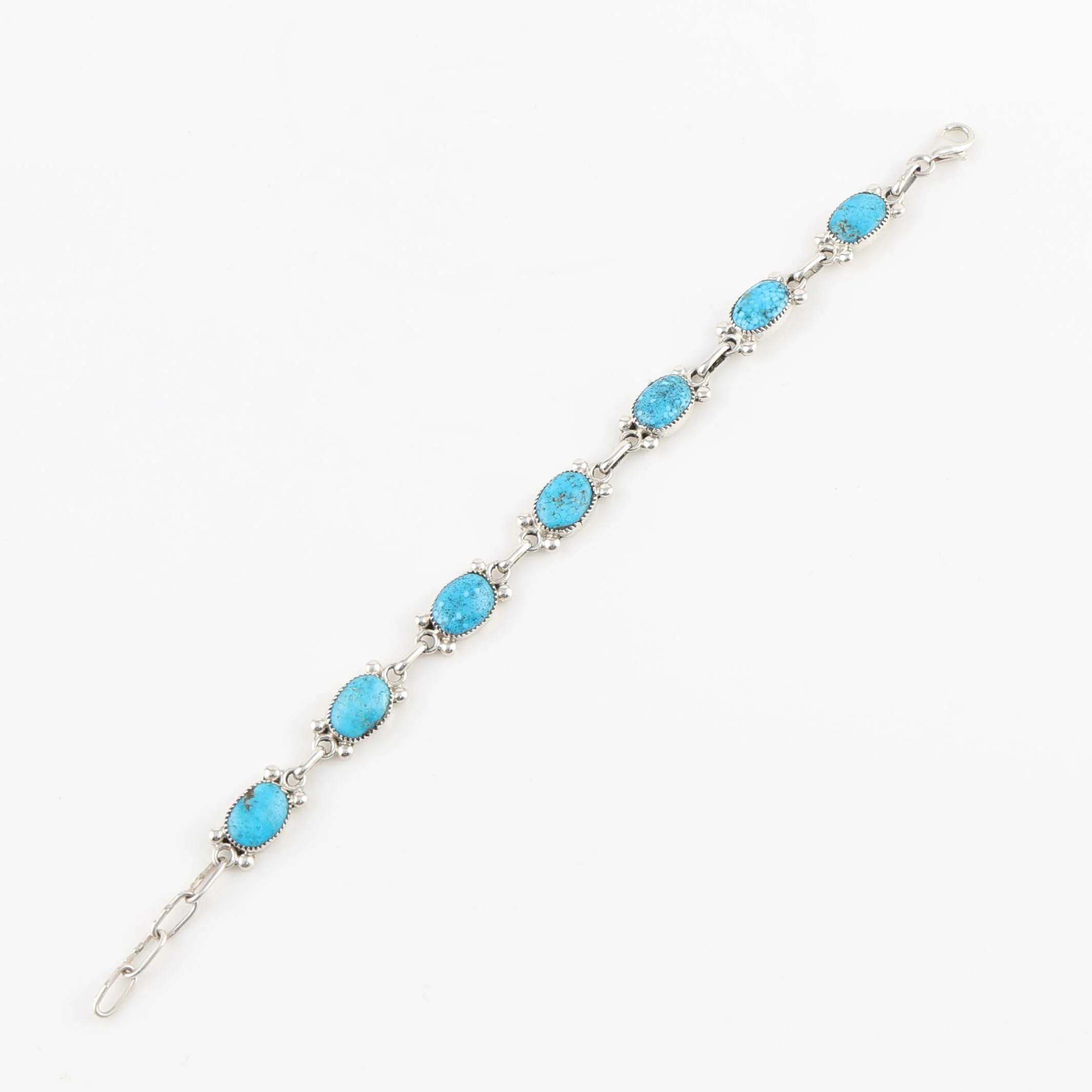 Kingman Turquoise Link Bracelet - Image 4