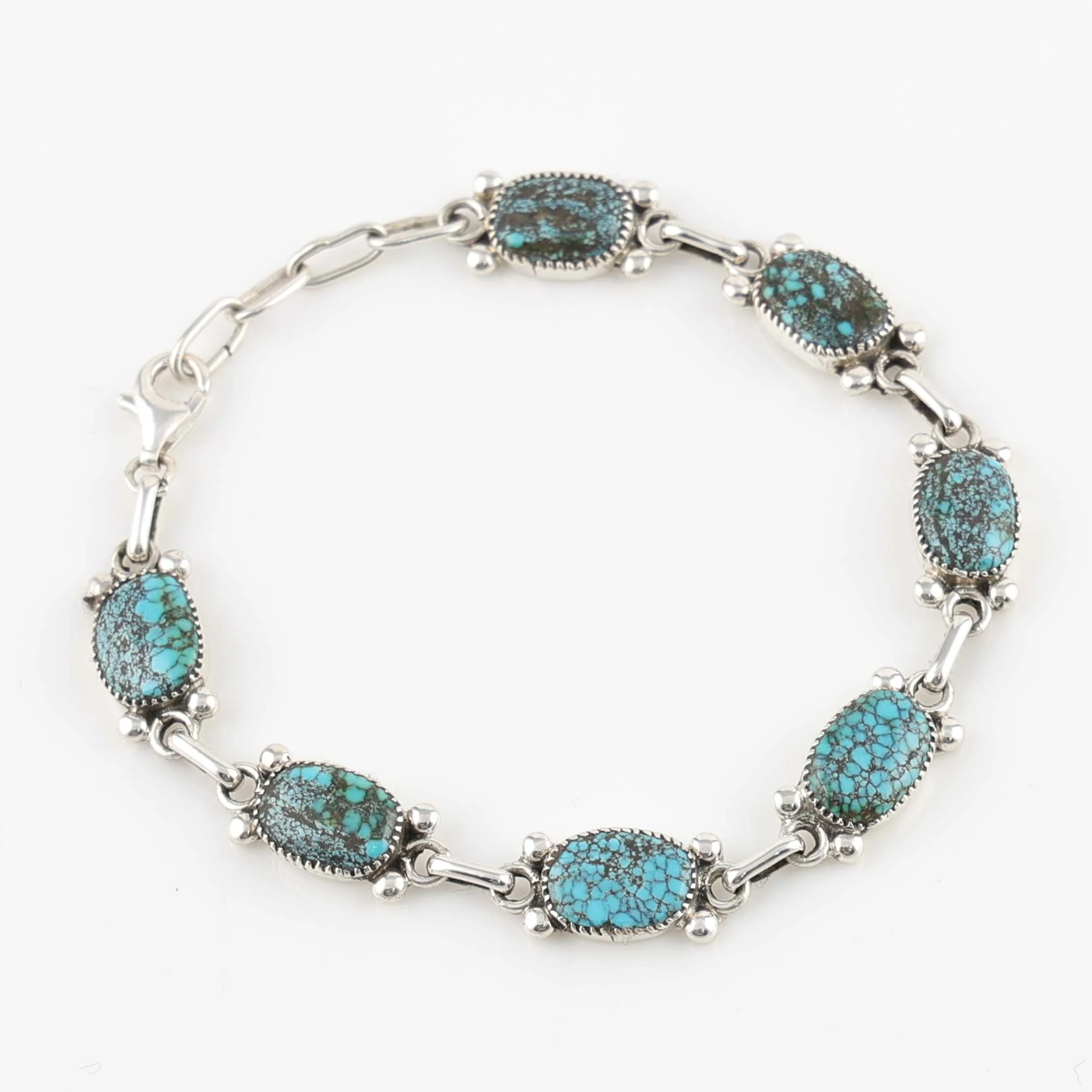 Kingman Turquoise Link Bracelet - Image 2