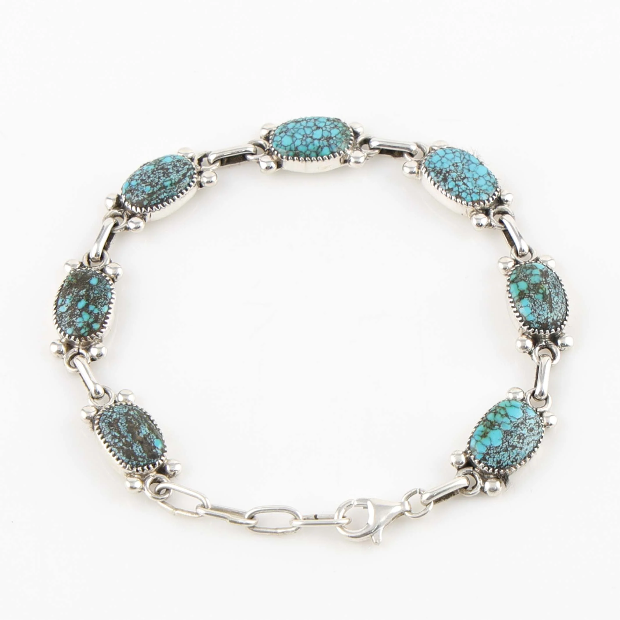 Kingman Turquoise Link Bracelet - Image 3