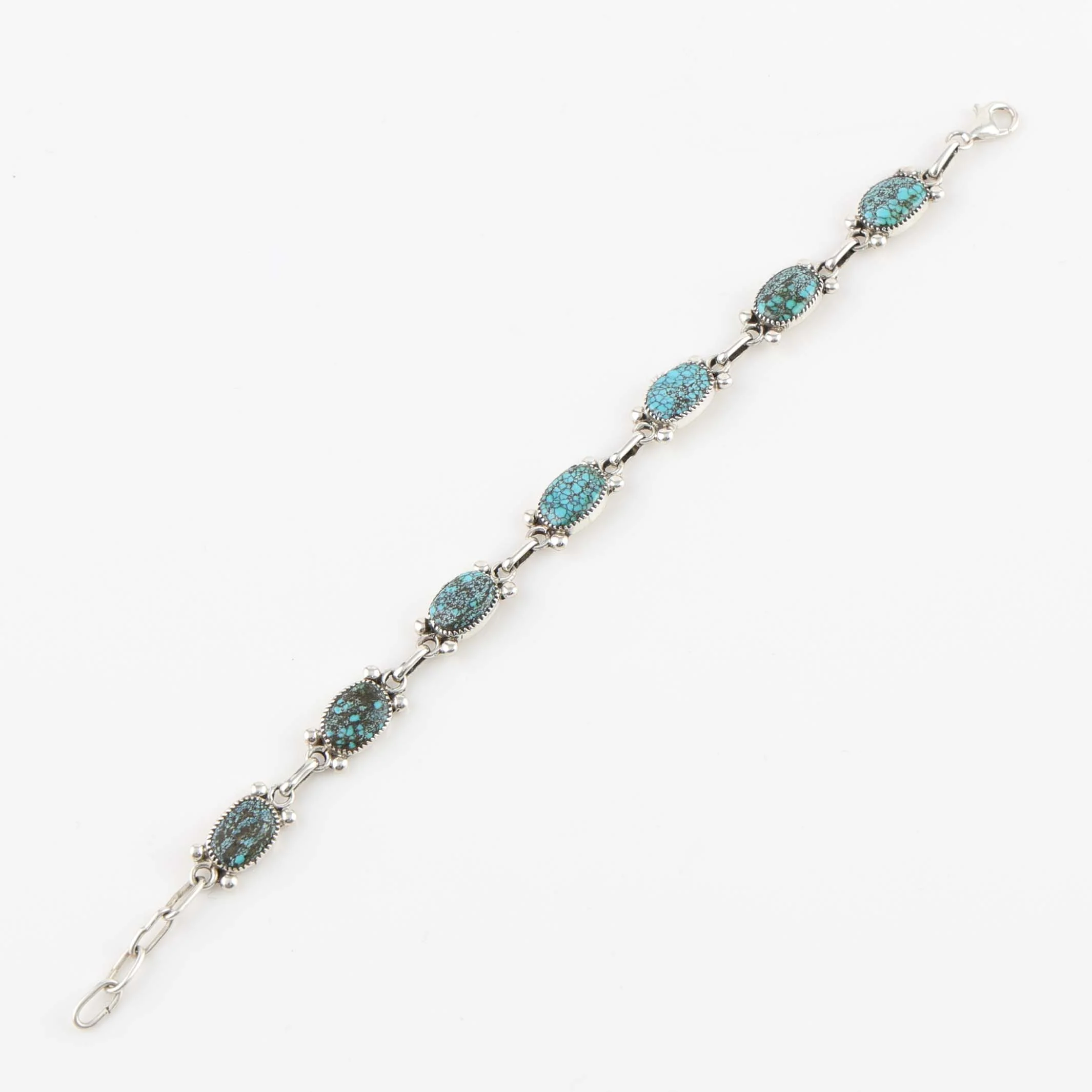 Kingman Turquoise Link Bracelet - Image 4