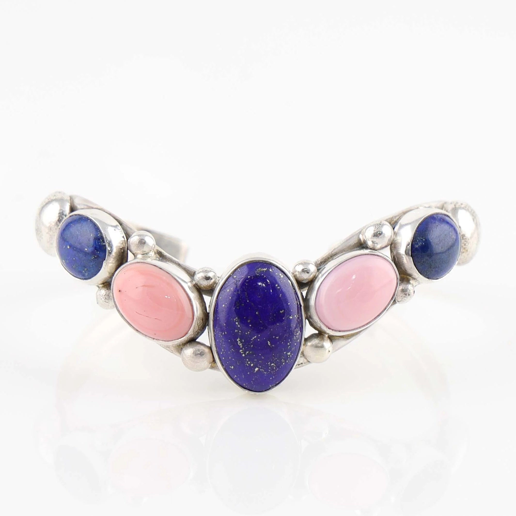 Lapis and Conch Shell Cuff