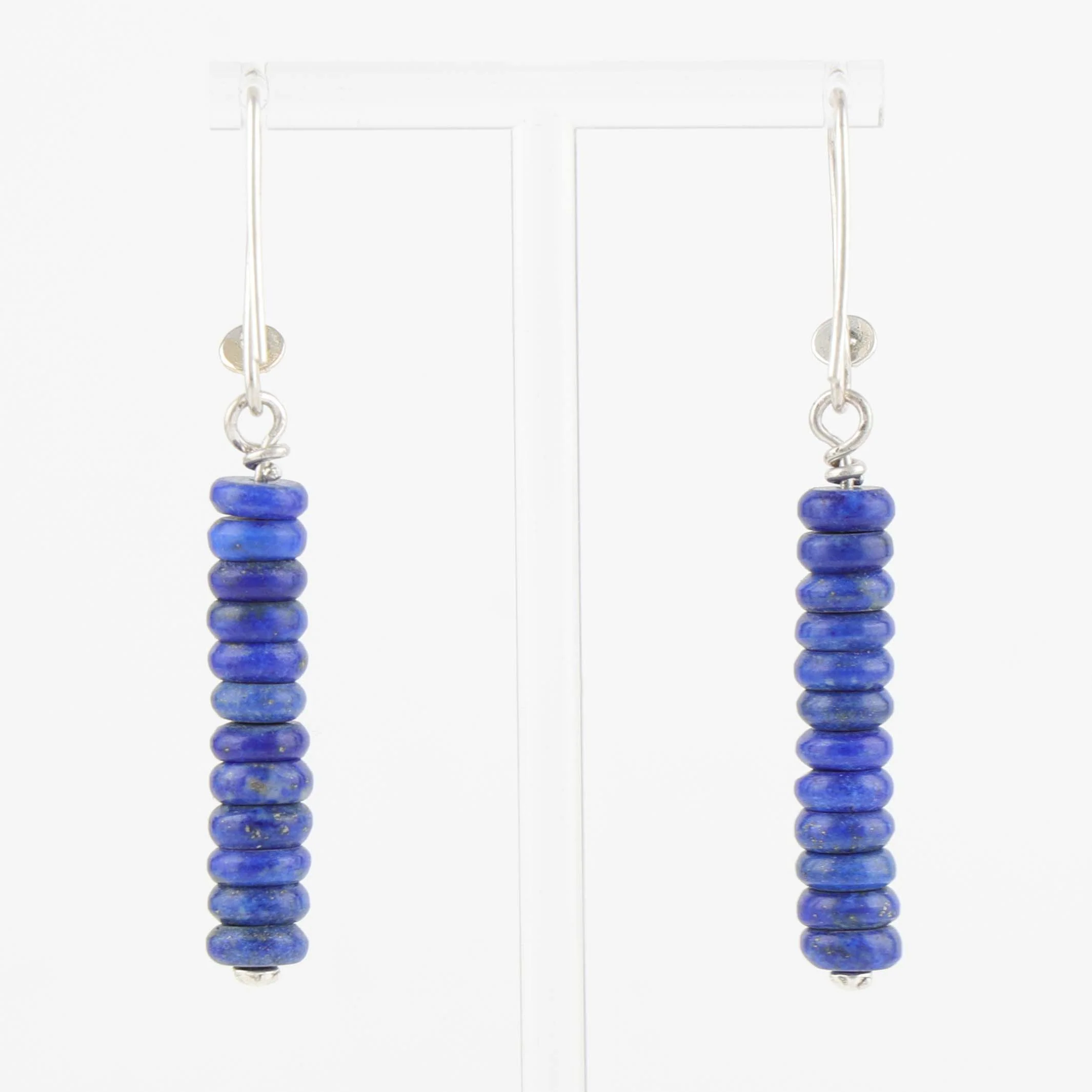 Lapis Bead Earrings - Image 2