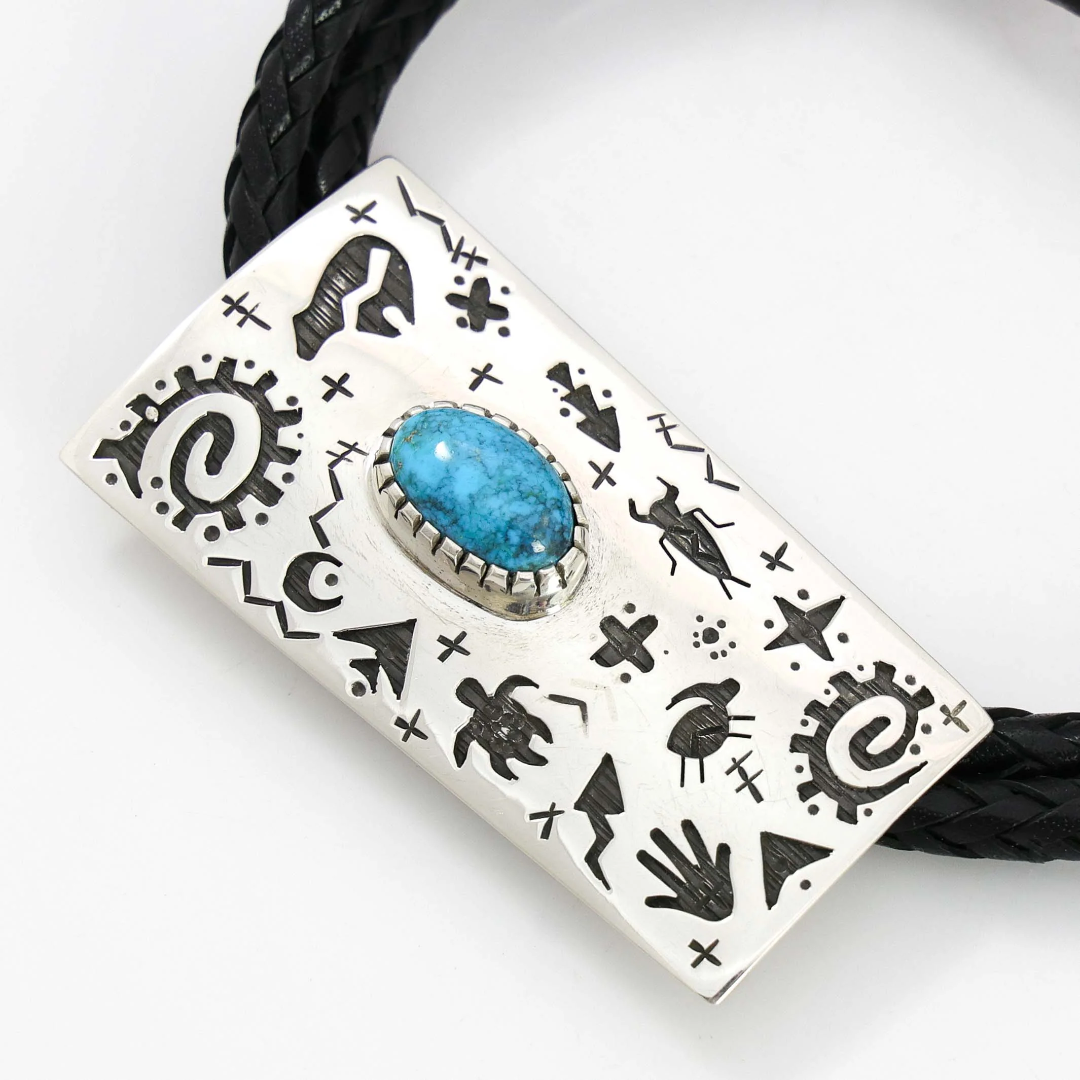 Lone Mountain Turquoise Bola Tie - Image 3