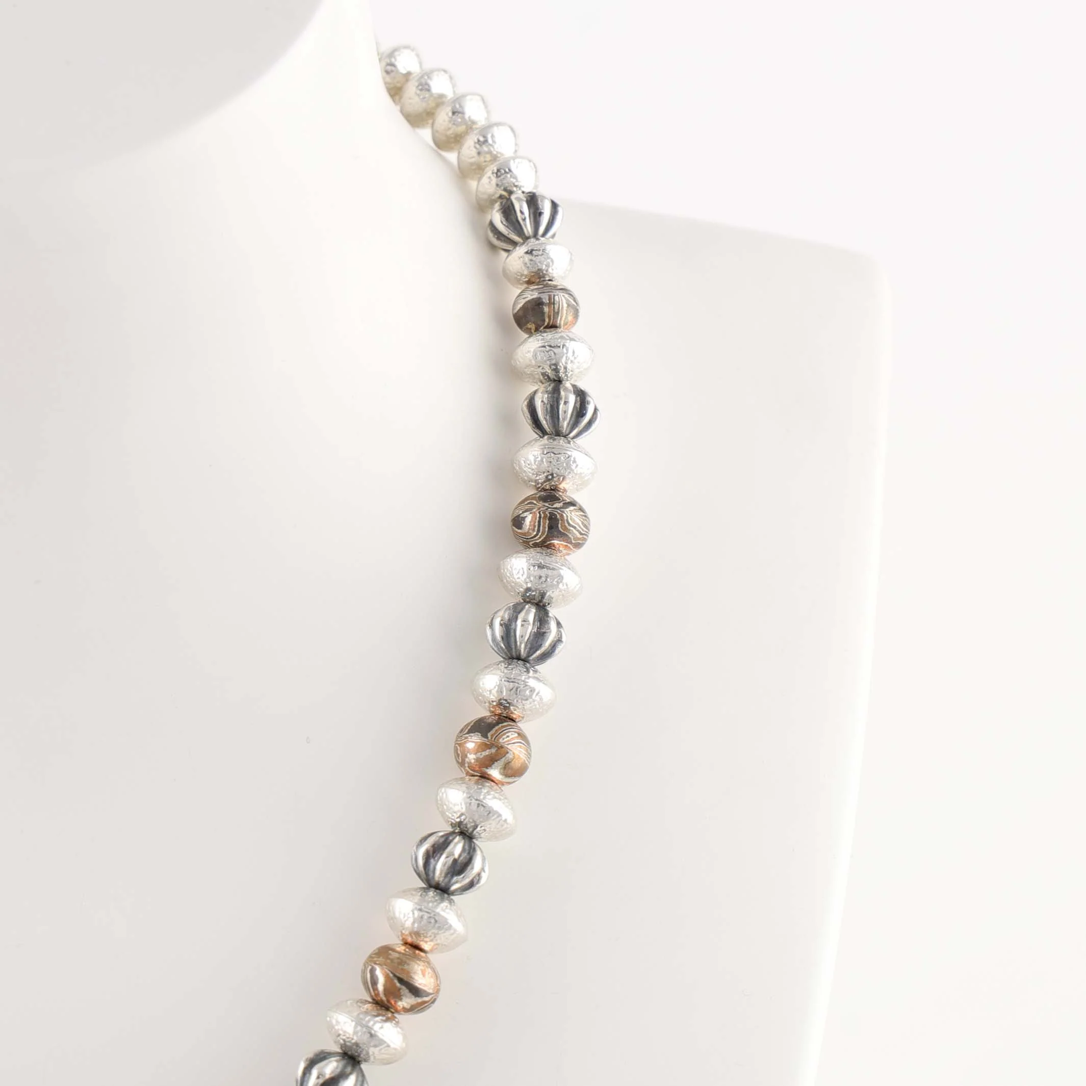 Mokume Bead Necklace - Image 4