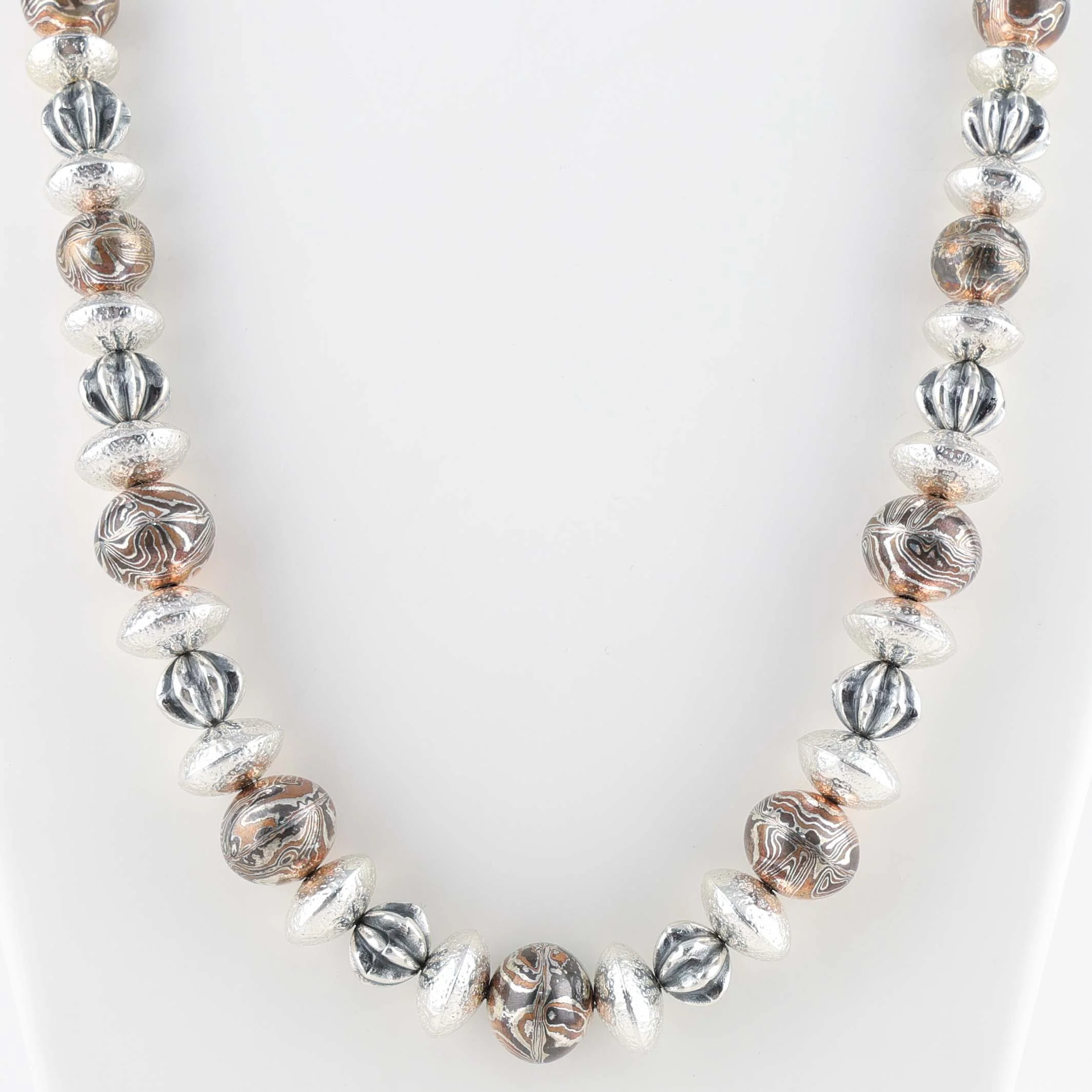 Mokume Bead Necklace - Image 2