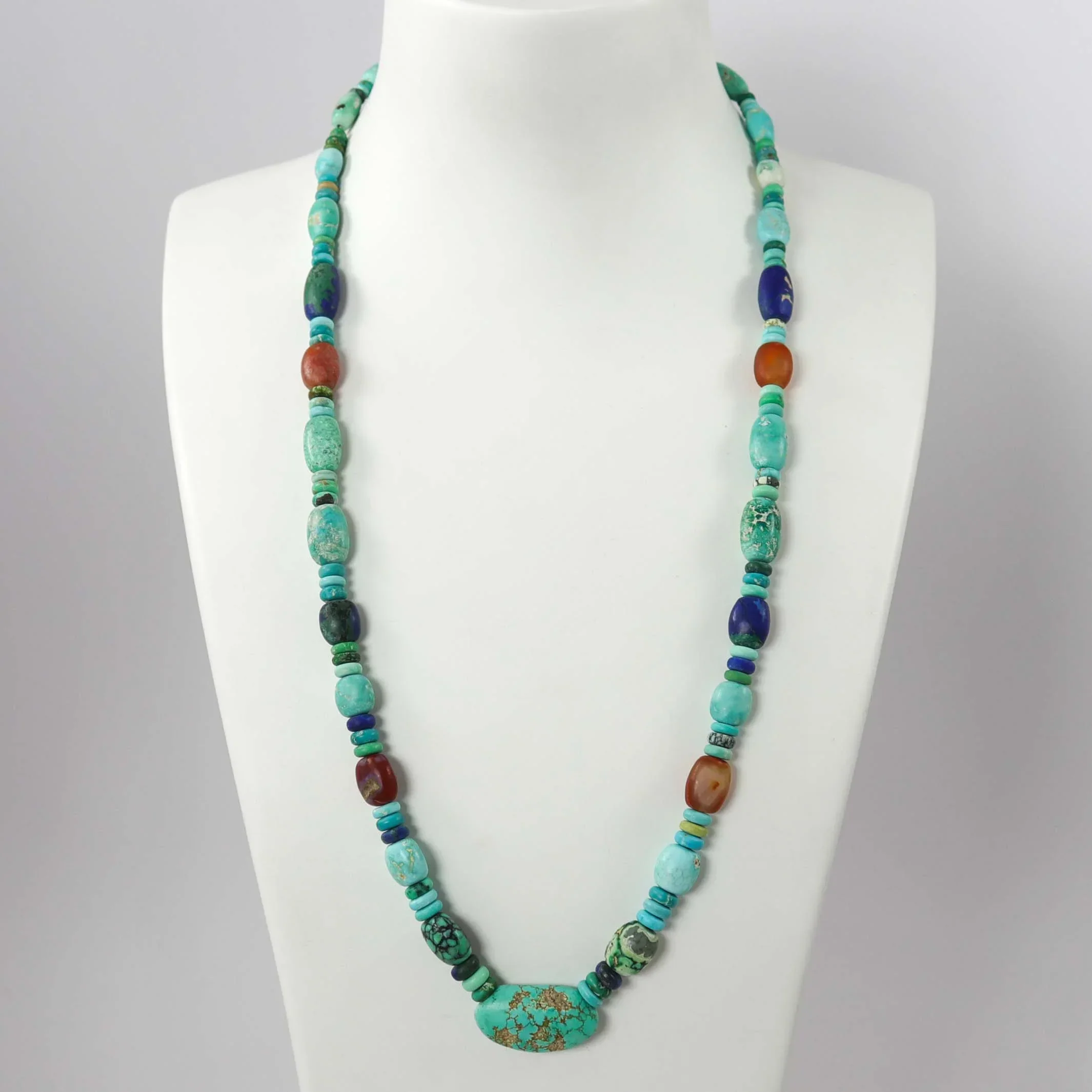 Multi-Stone Bead Necklace