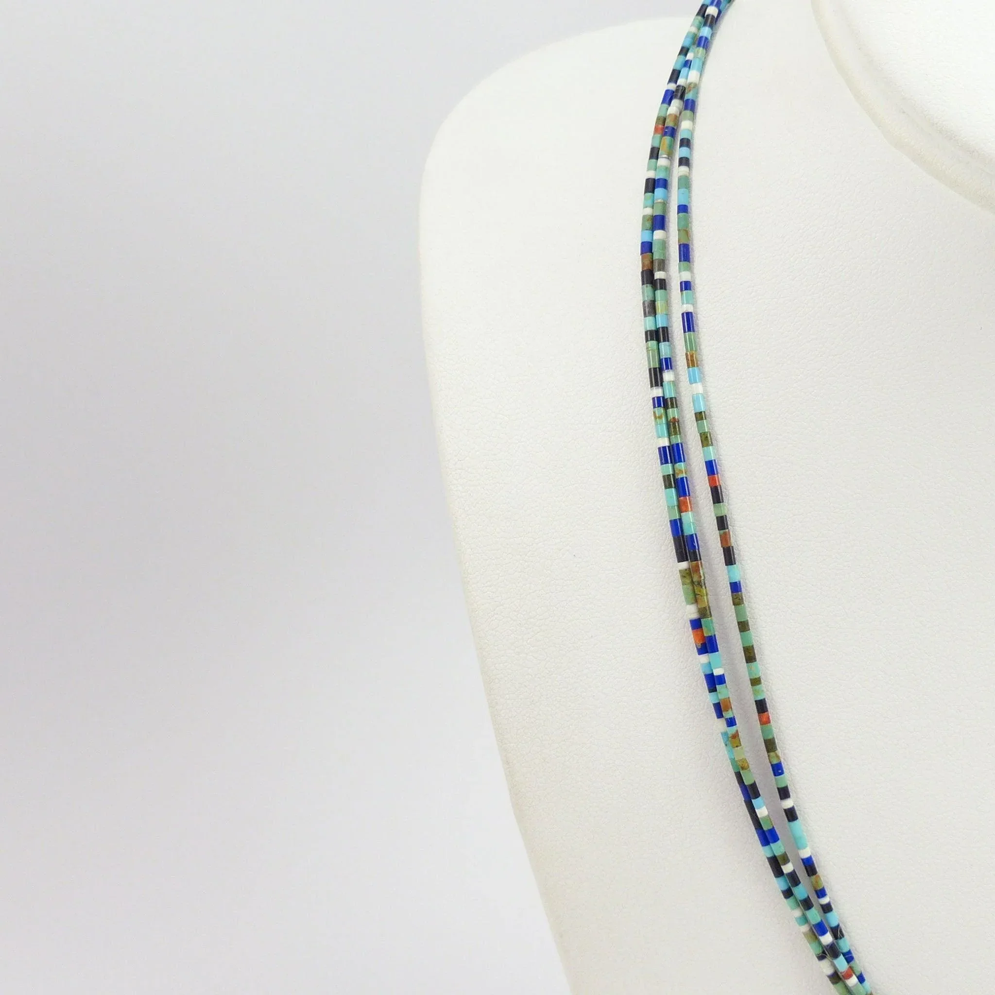 Multi-Stone Heishi Necklace - Image 3