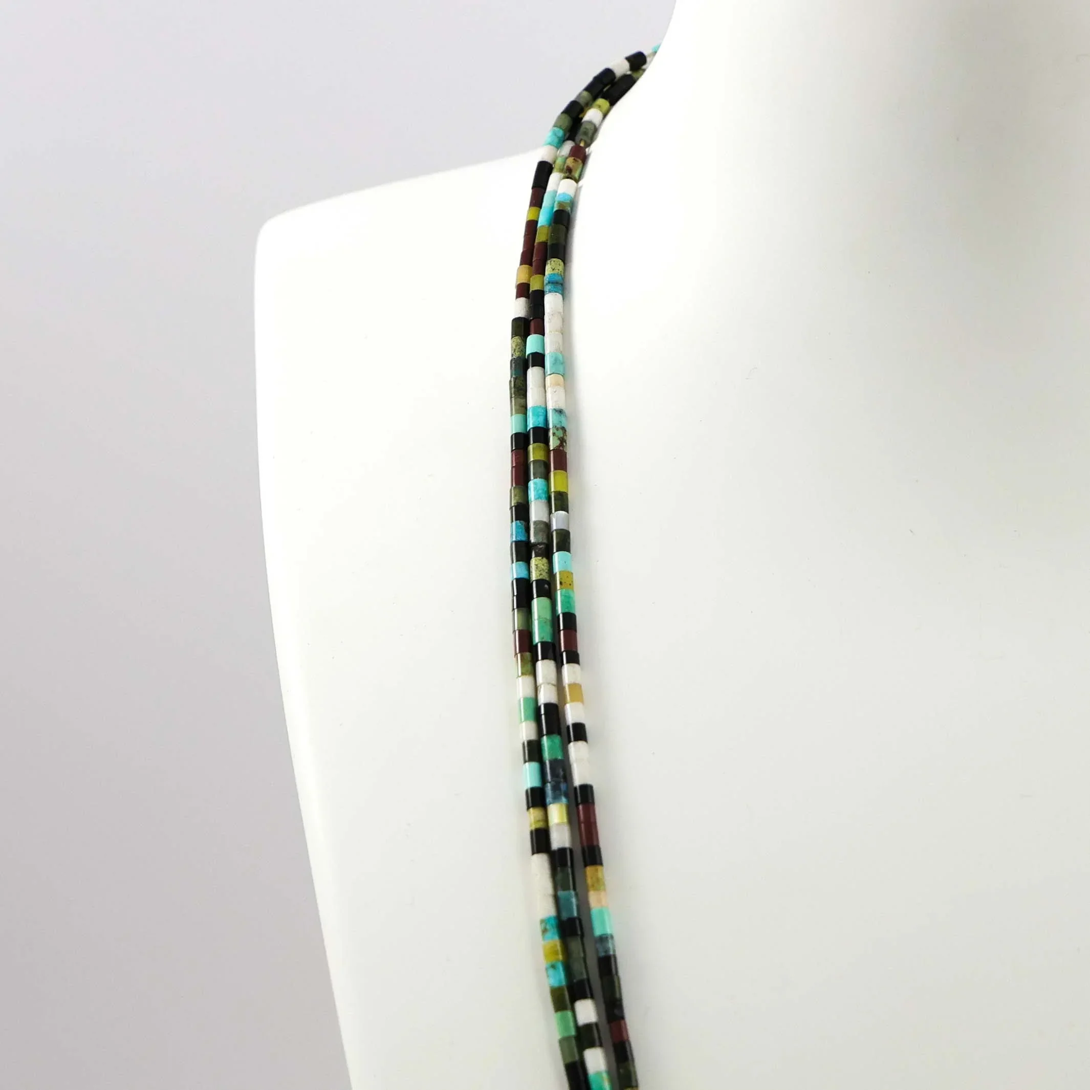 Multi-Stone Heishi Necklace - Image 3