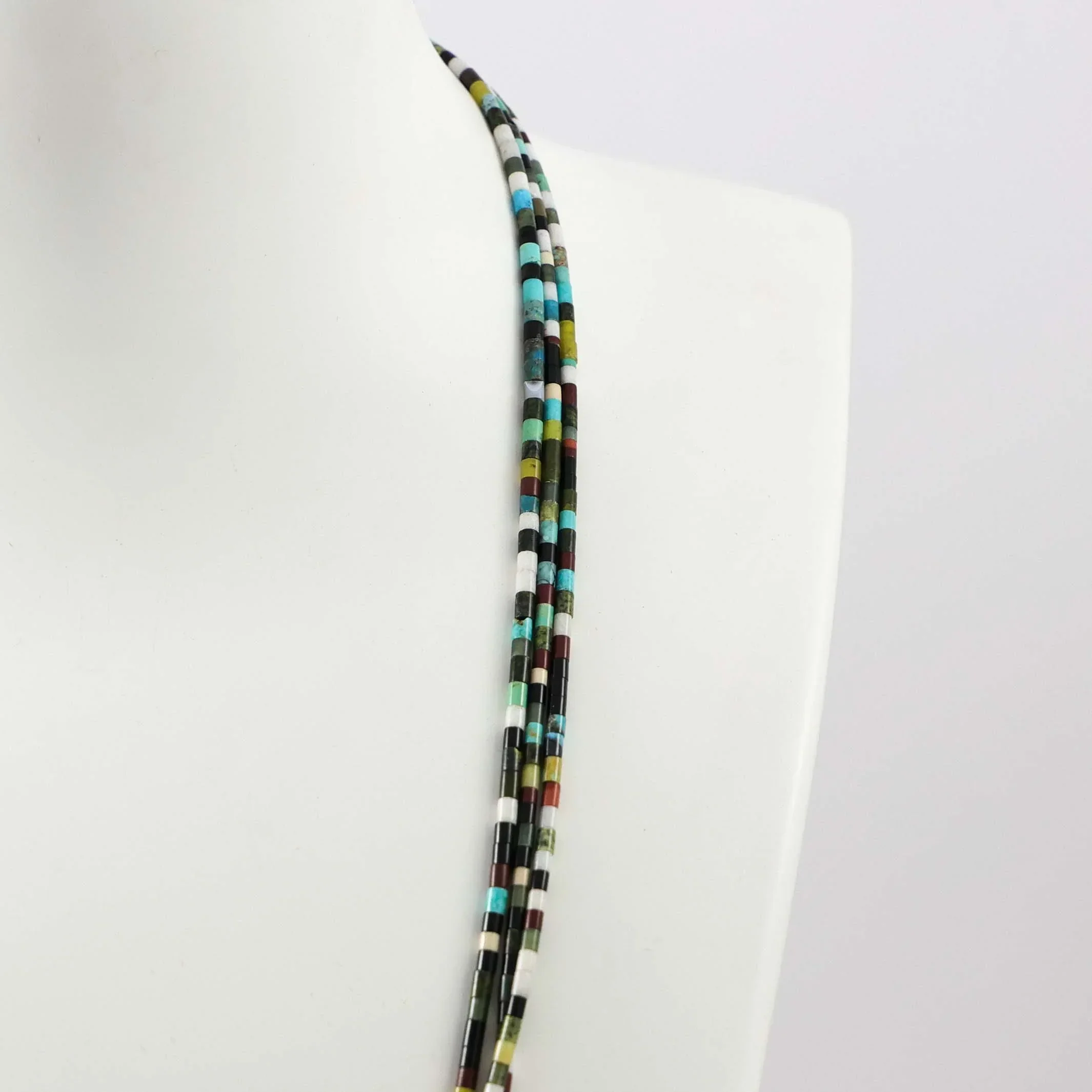 Multi-Stone Heishi Necklace - Image 4