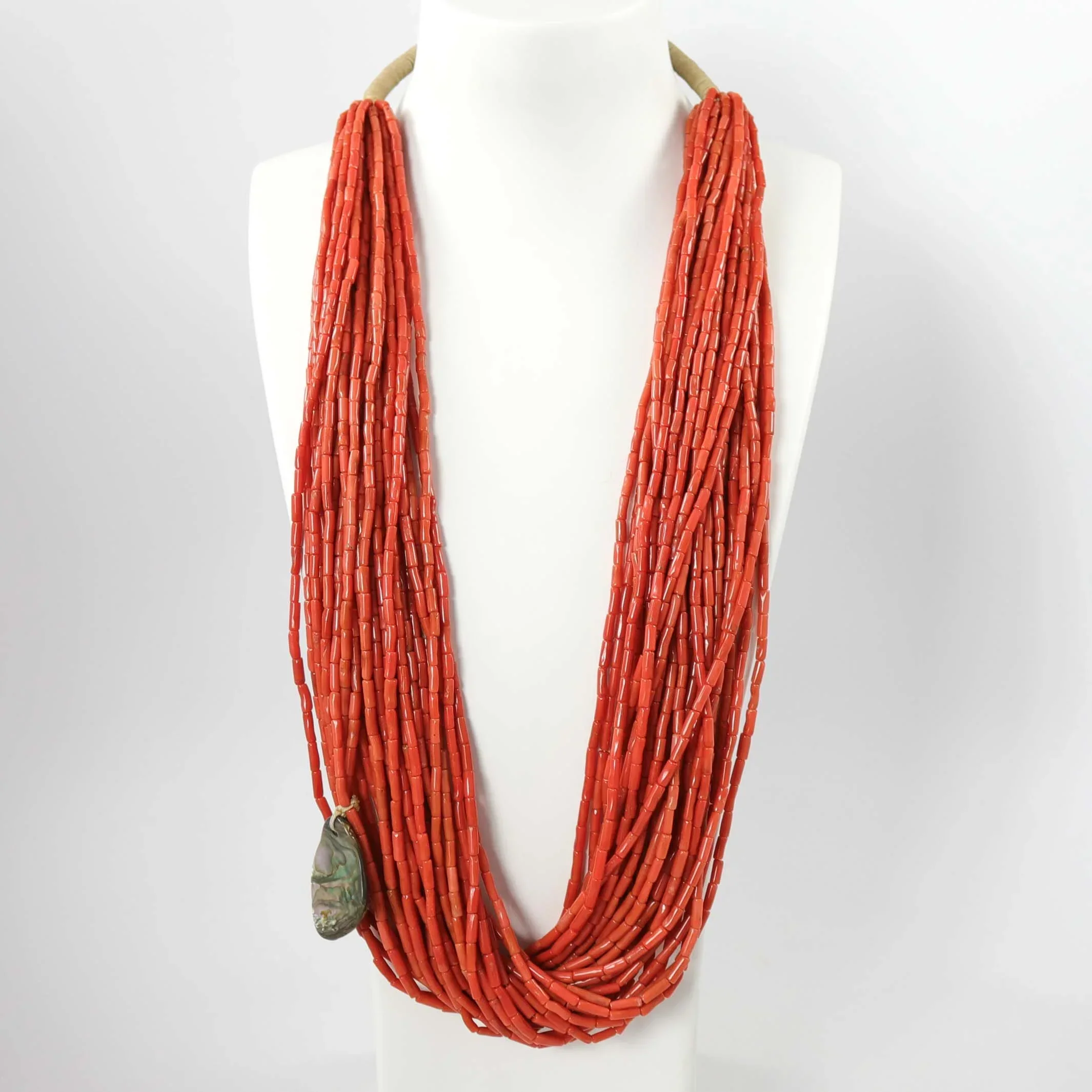 Multi-Strand Coral Necklace