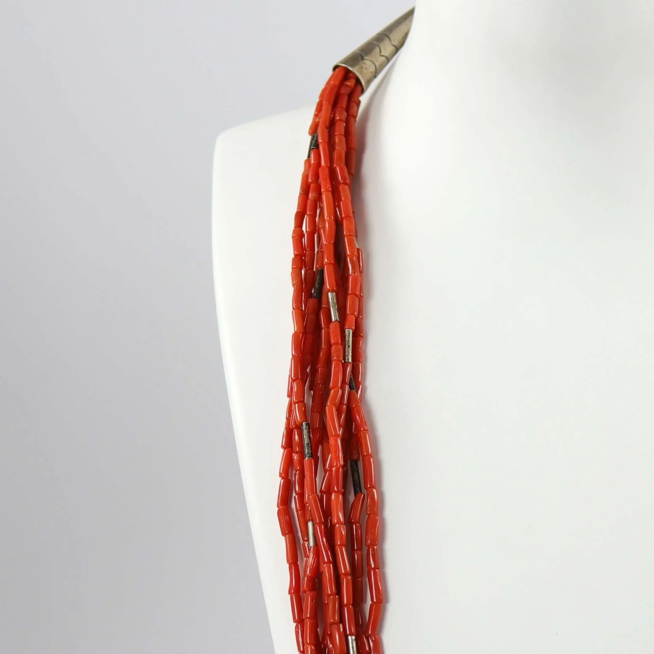 Multi-Strand Coral Necklace - Image 3