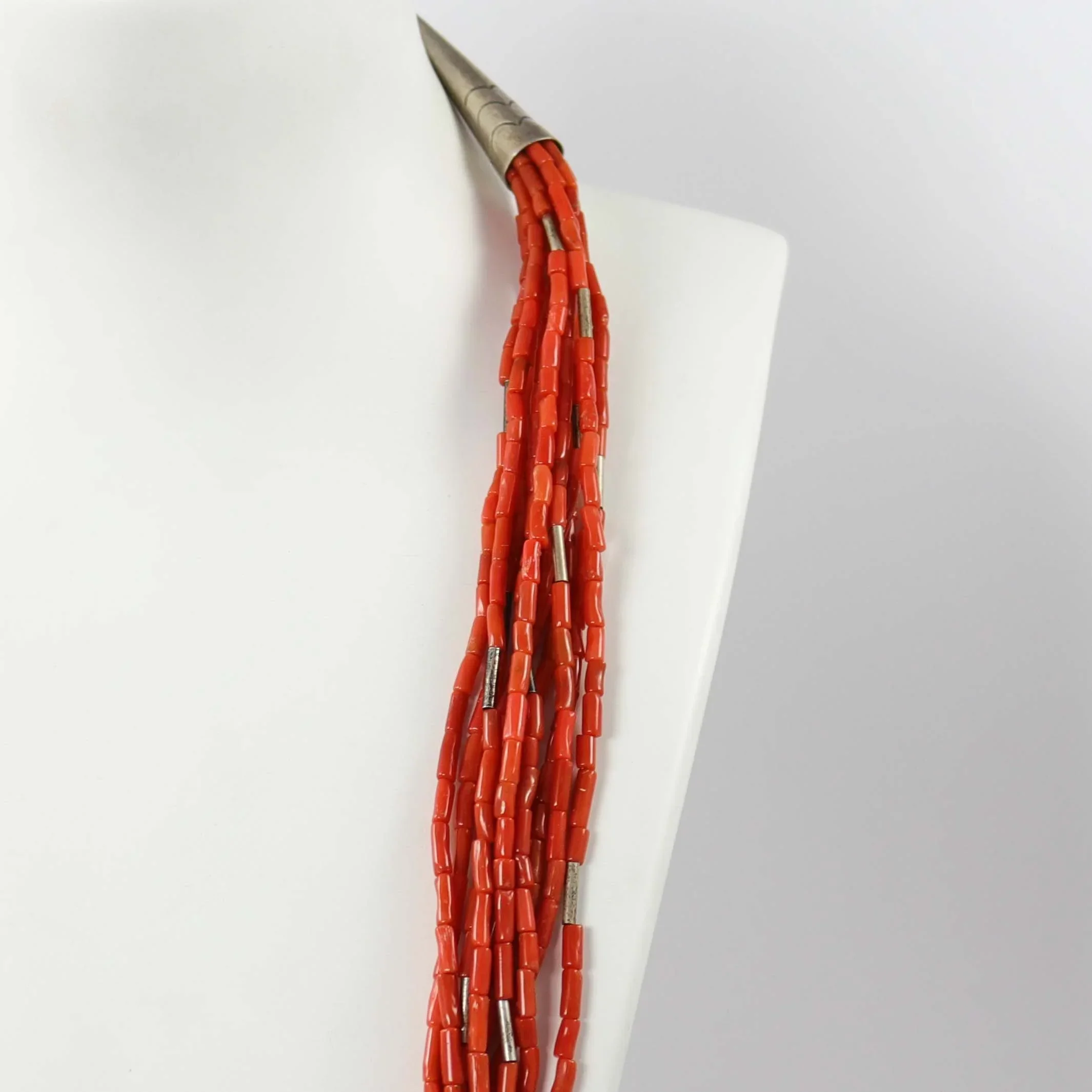 Multi-Strand Coral Necklace - Image 4