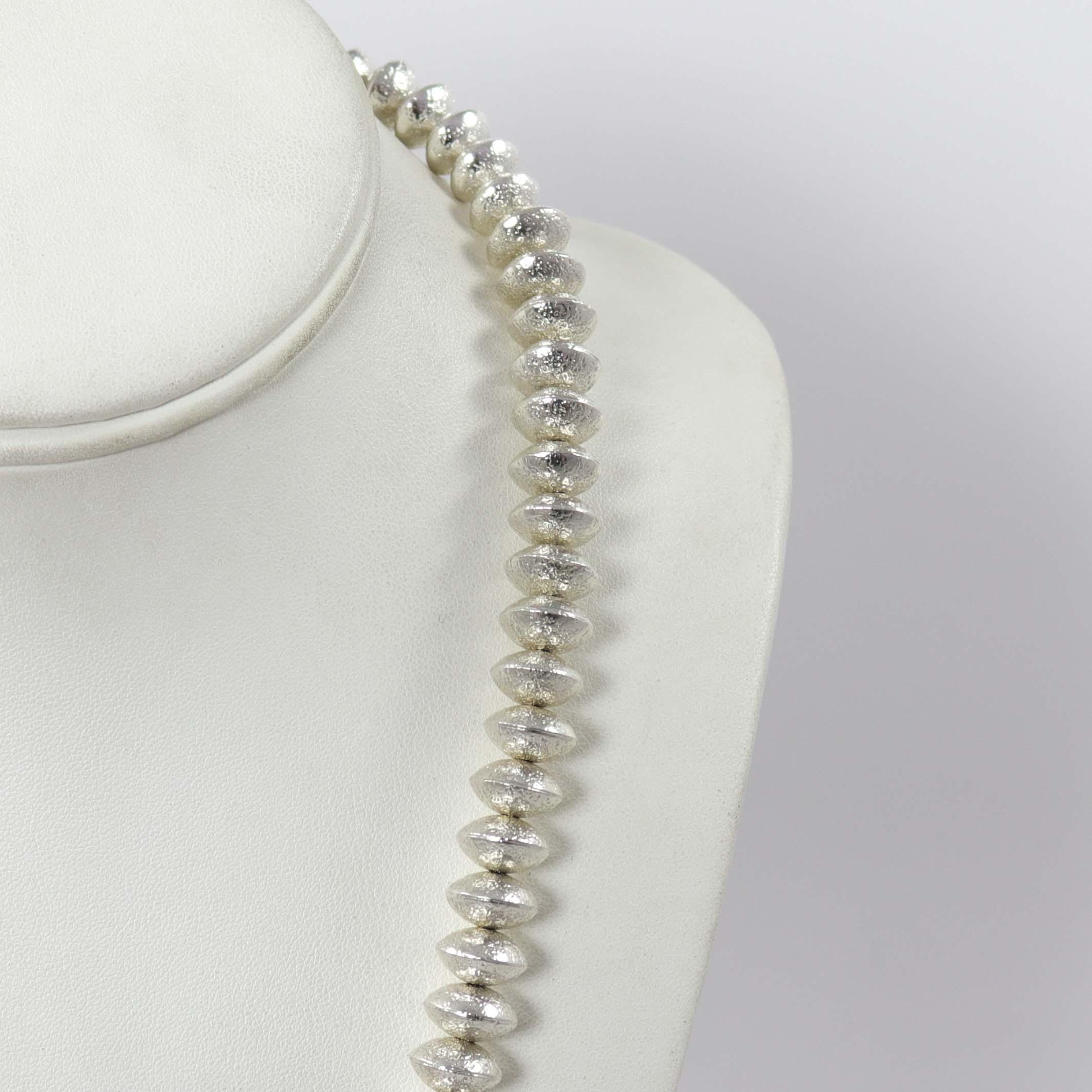 Navajo Pearl and Coral Necklace - Image 4