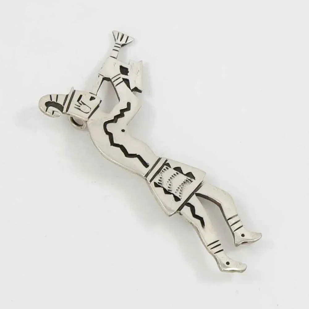 One-Horn Flute Player Pin and Pendant - Image 2