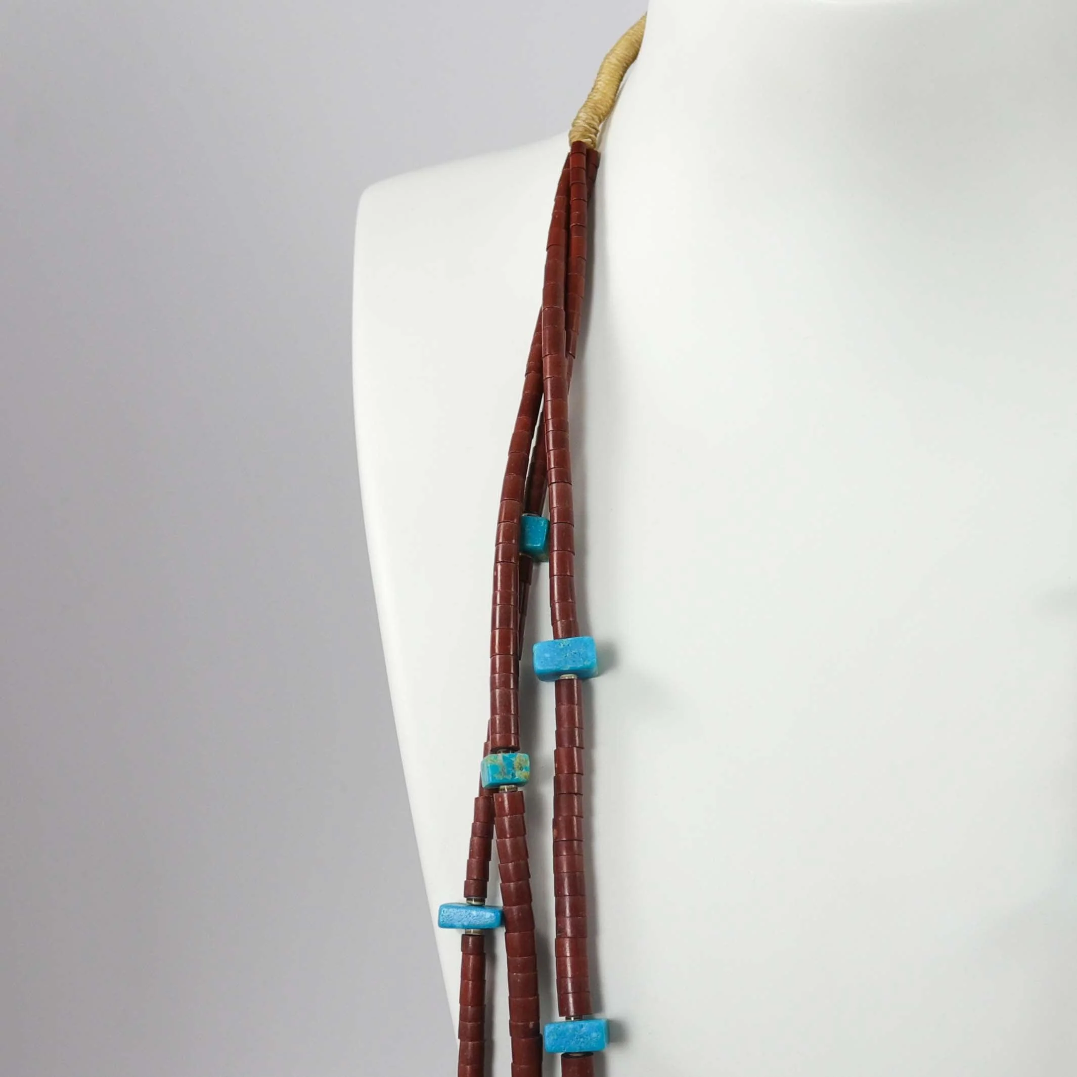 Pipestone and Turquoise Necklace - Image 3
