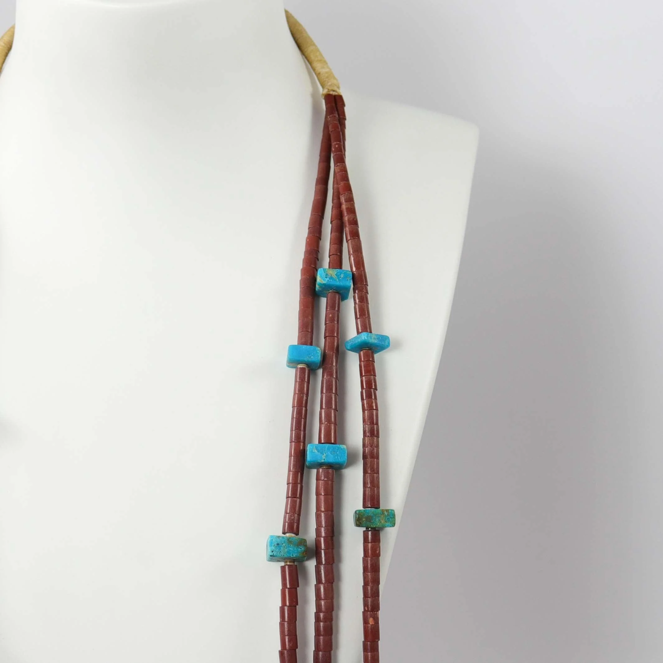 Pipestone and Turquoise Necklace - Image 4
