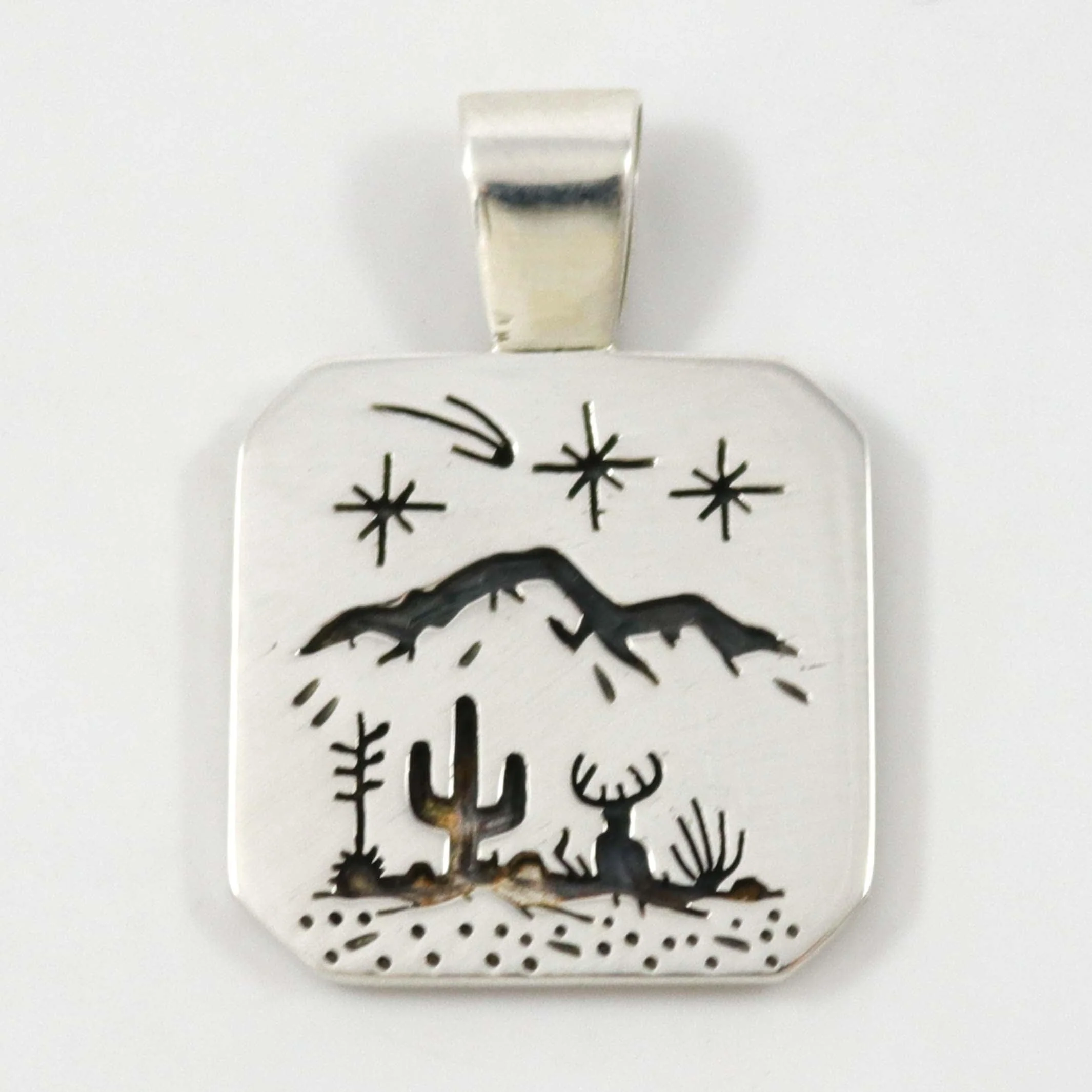 Reversible Desert Scene Pendant