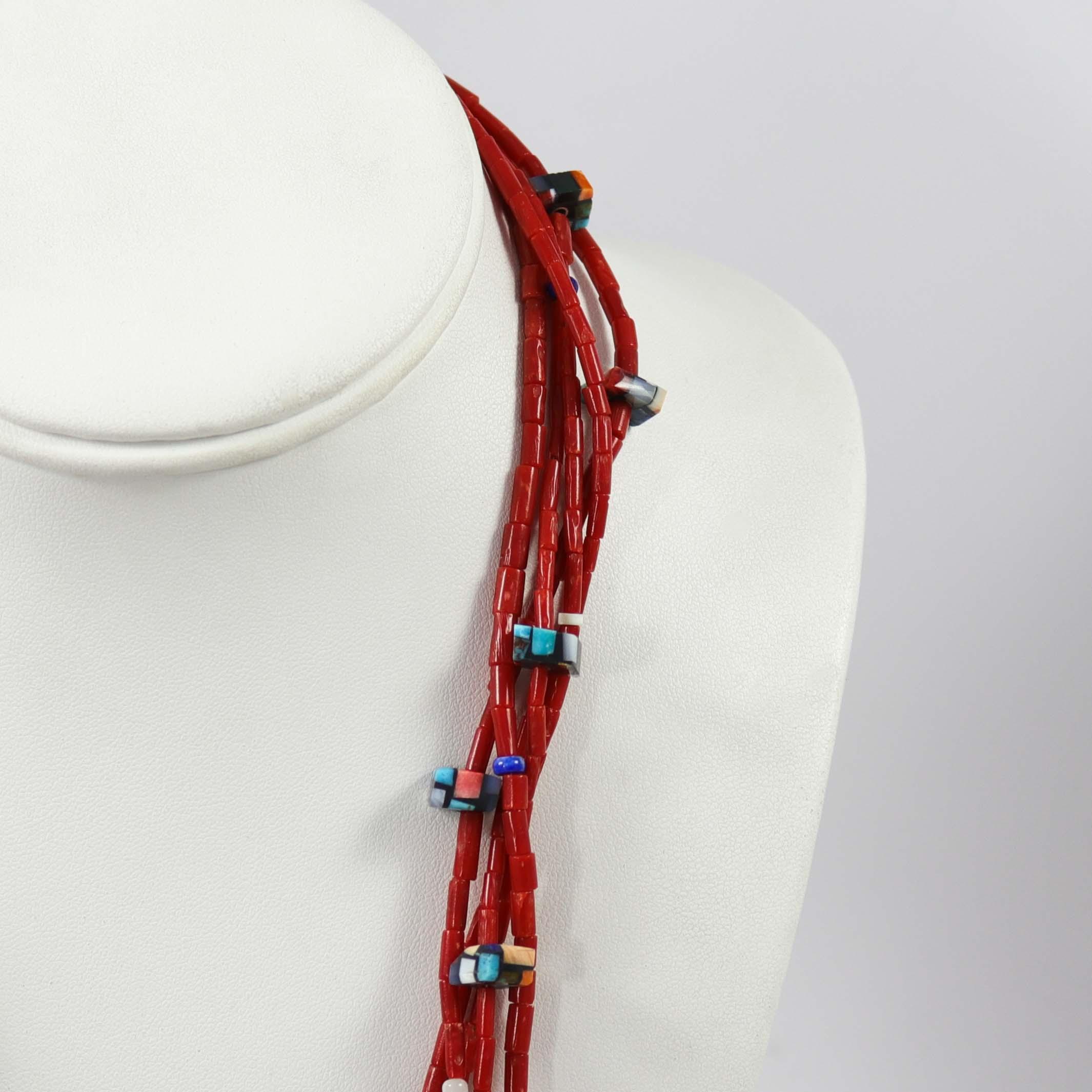Reversible Inlaid Tab Necklace - Image 5