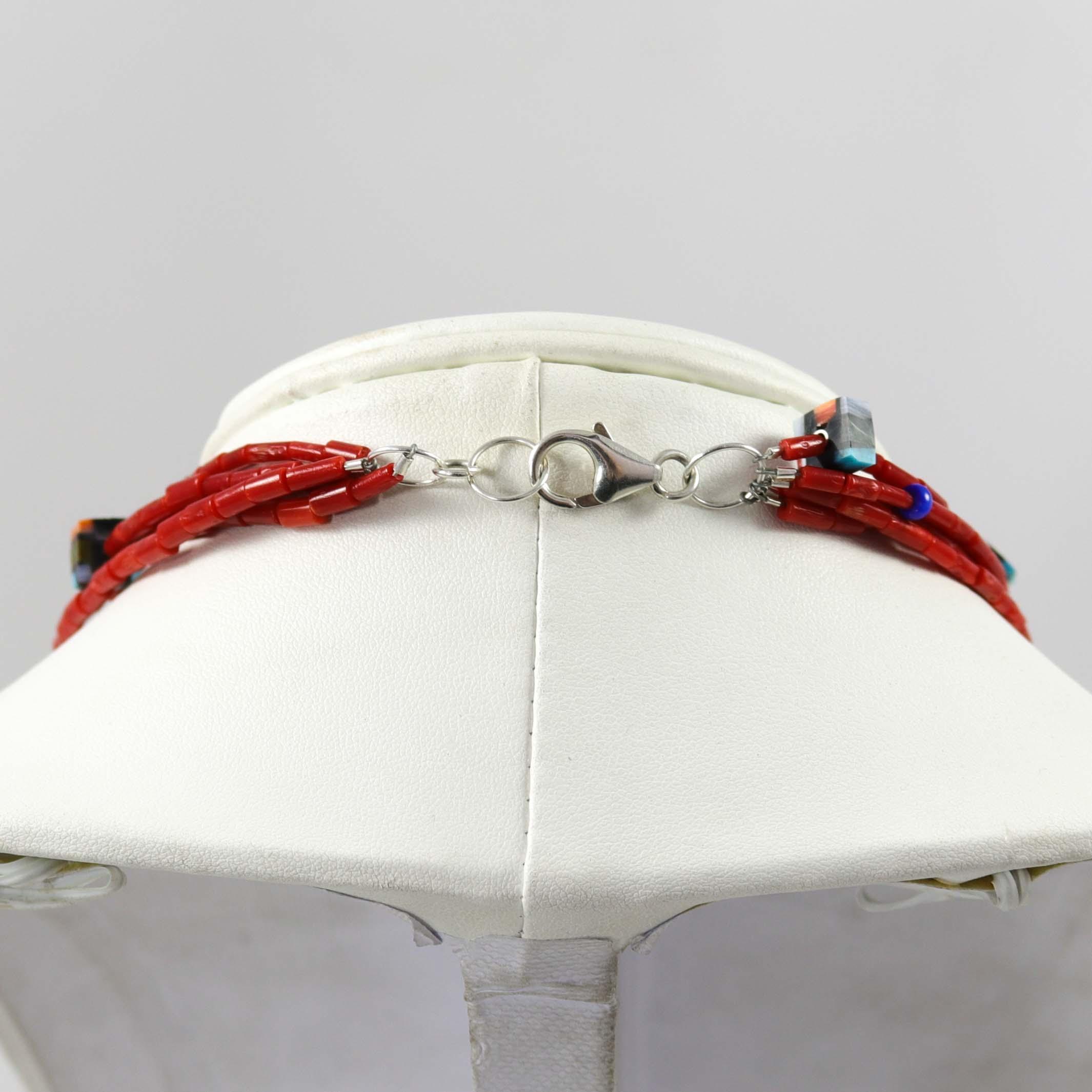 Reversible Inlaid Tab Necklace - Image 6