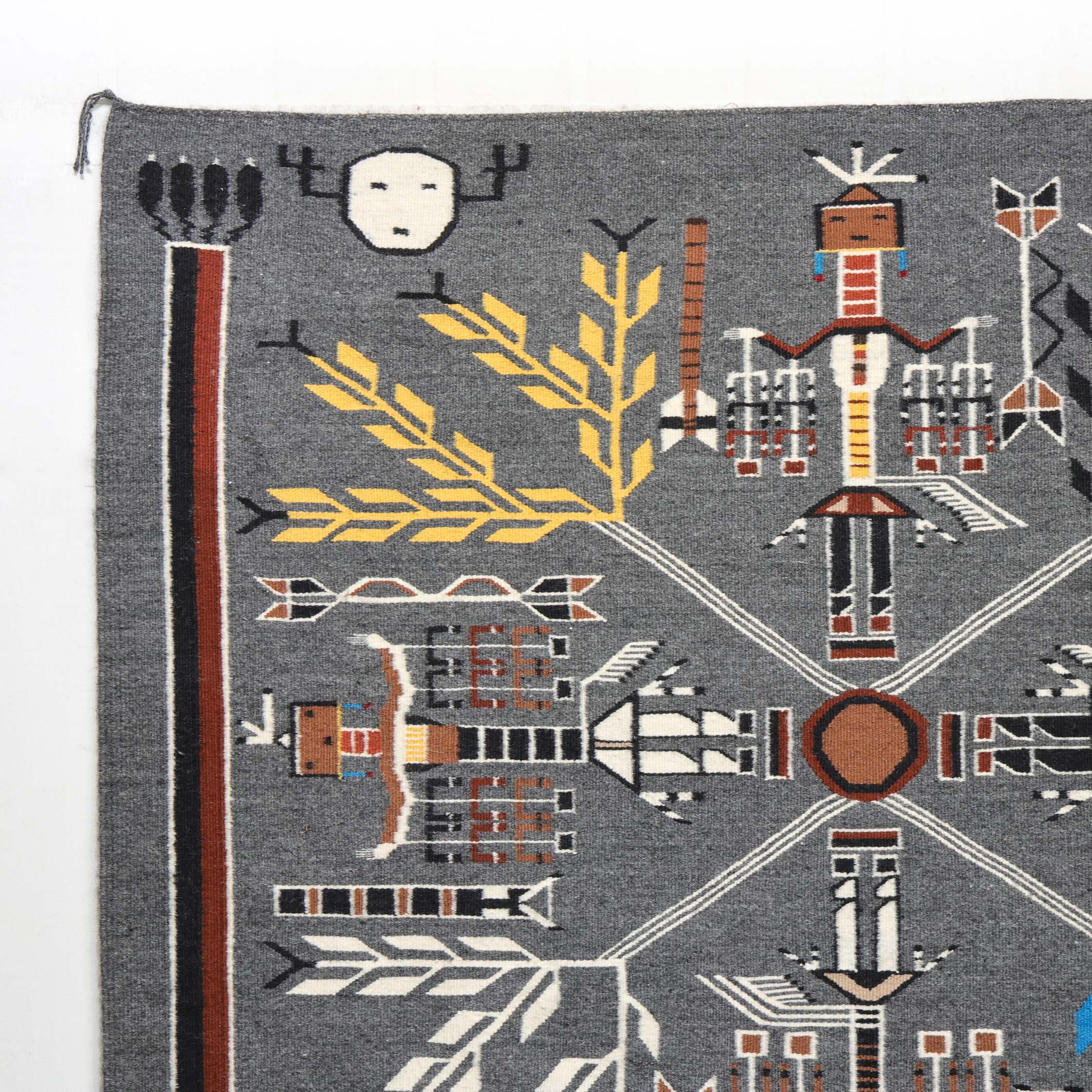 “Feather People” Sandpainting Weaving - Image 4