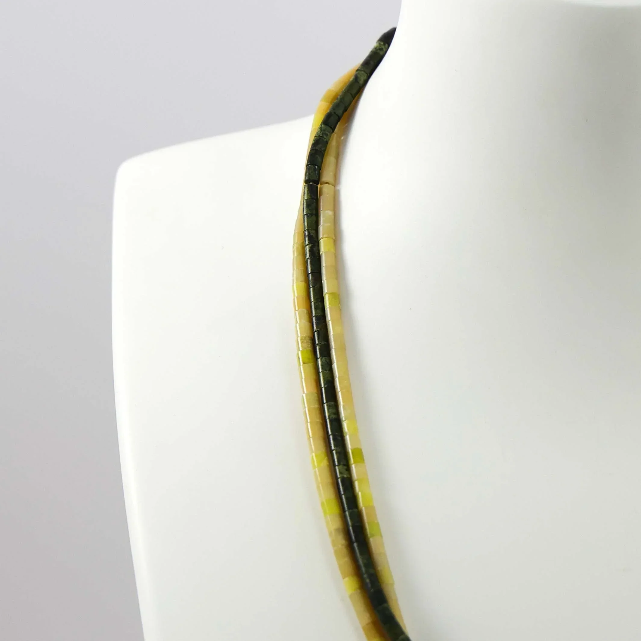 Serpentine Heishi Necklace - Image 3