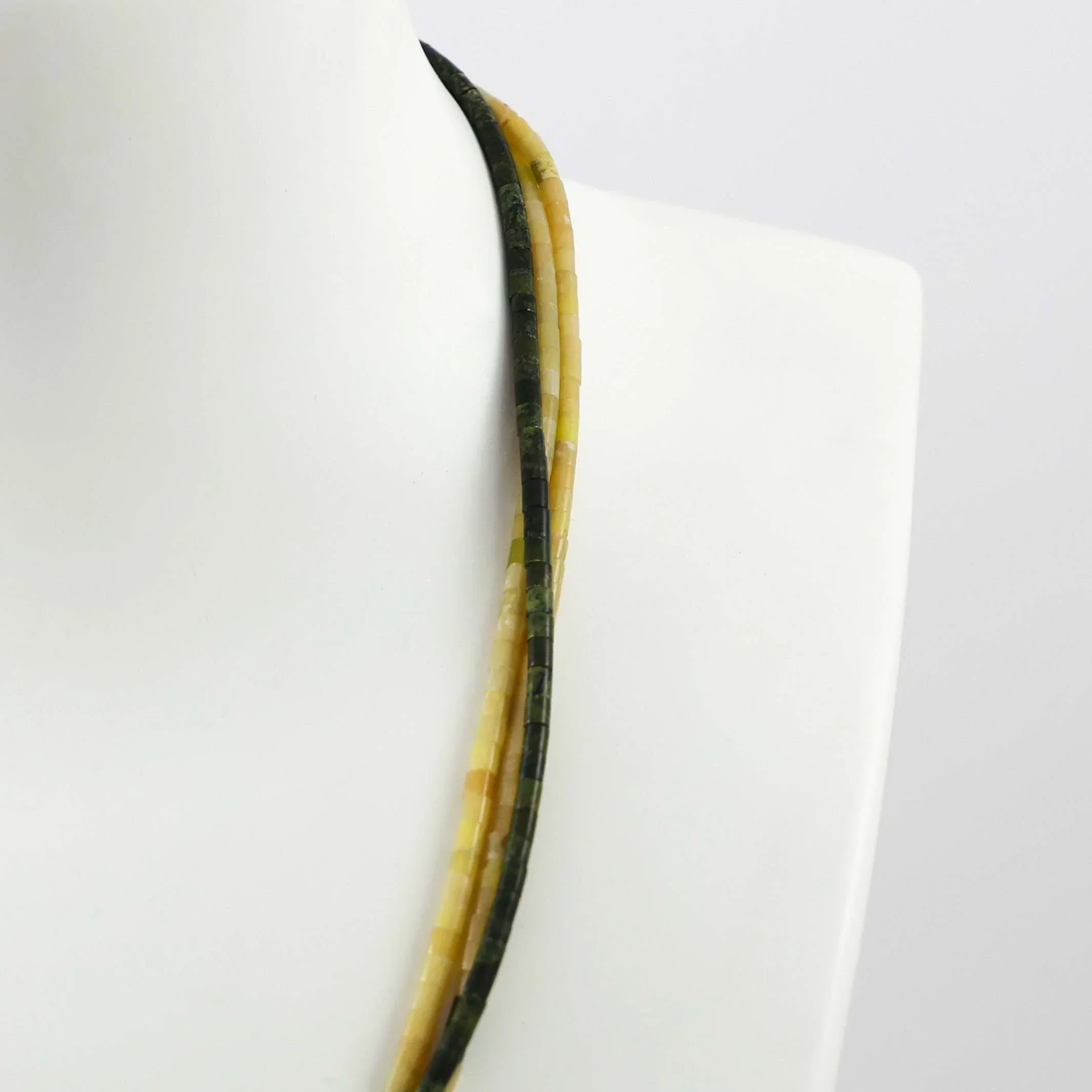 Serpentine Heishi Necklace - Image 4