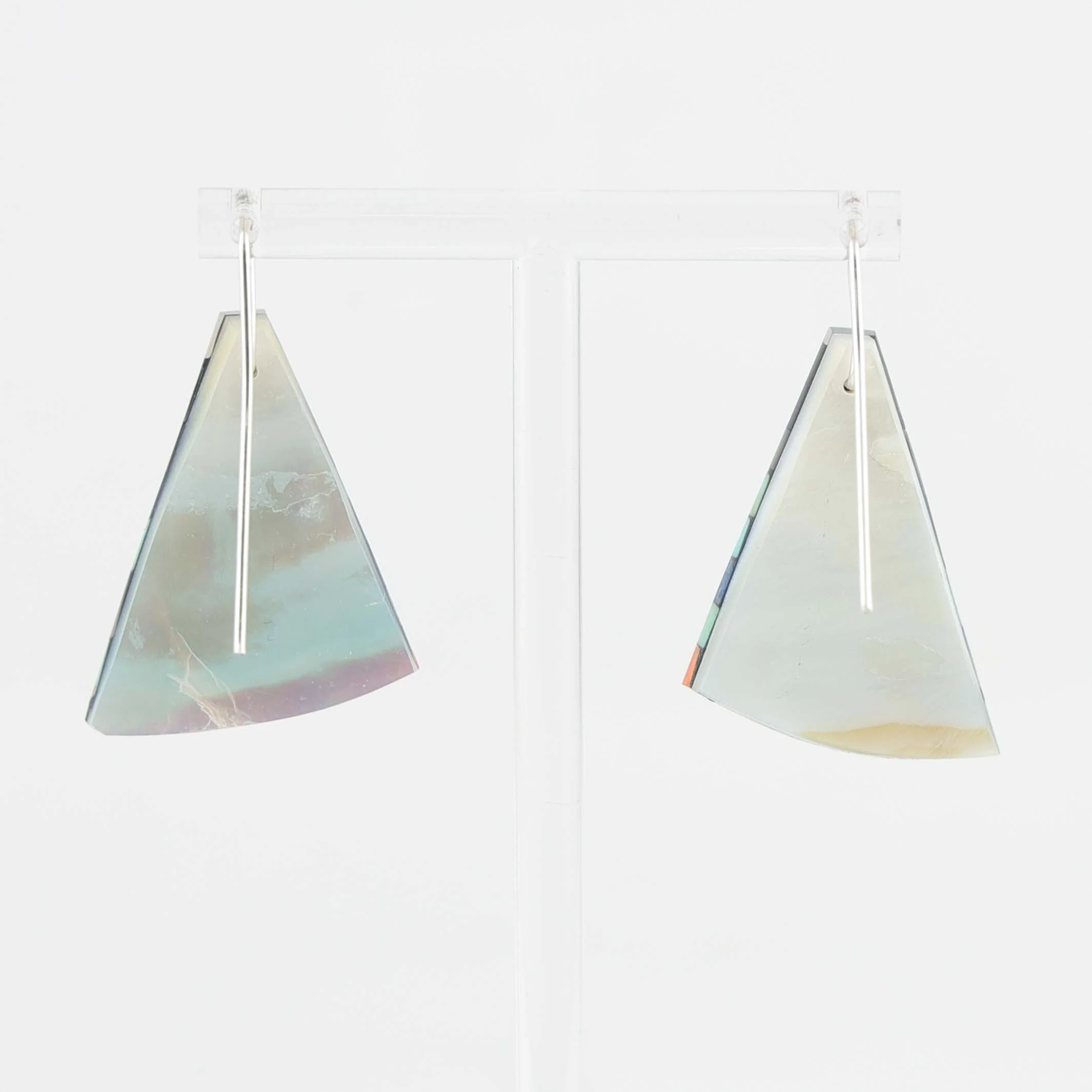 Shell Inlay Earrings - Image 2