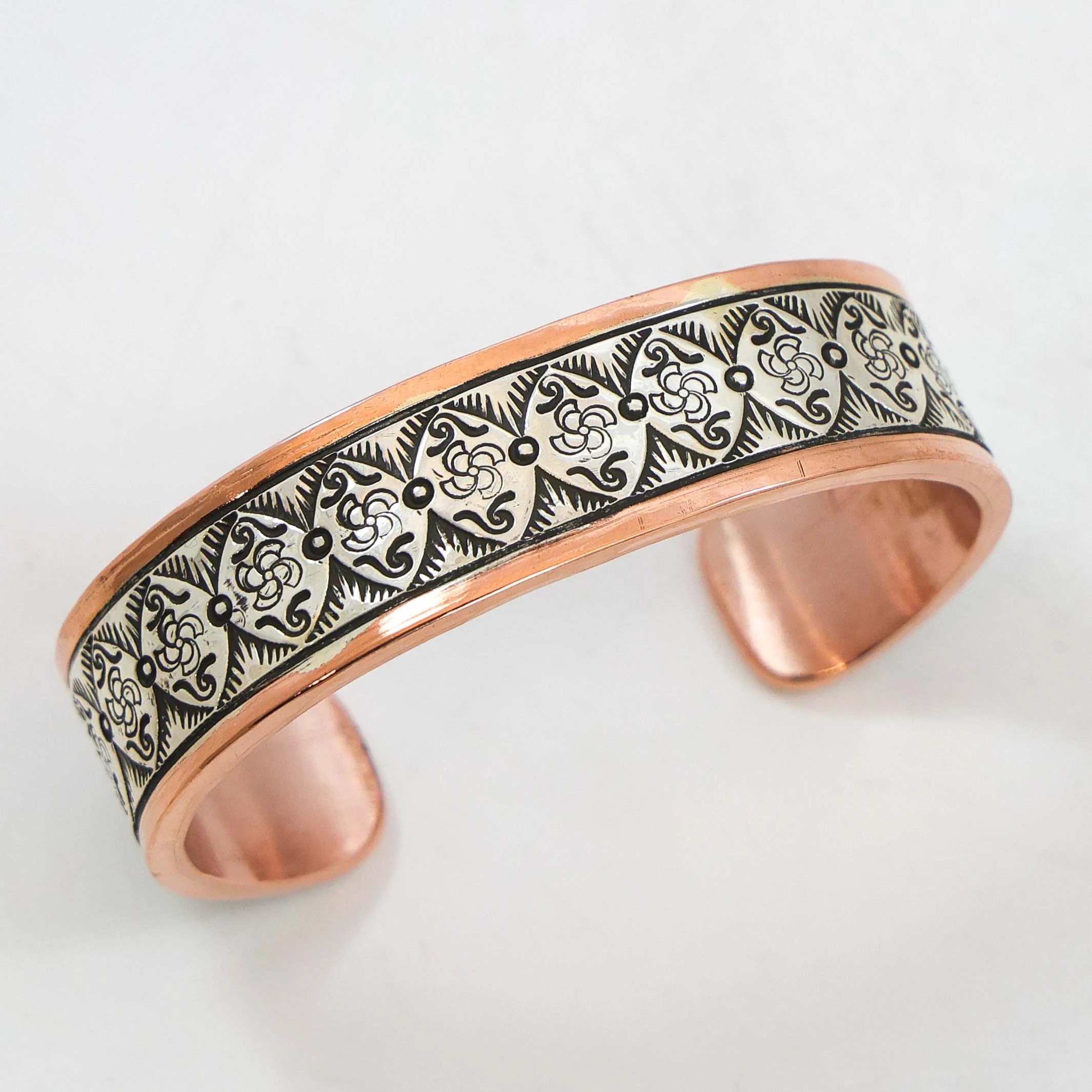 Silver and Copper Cuff