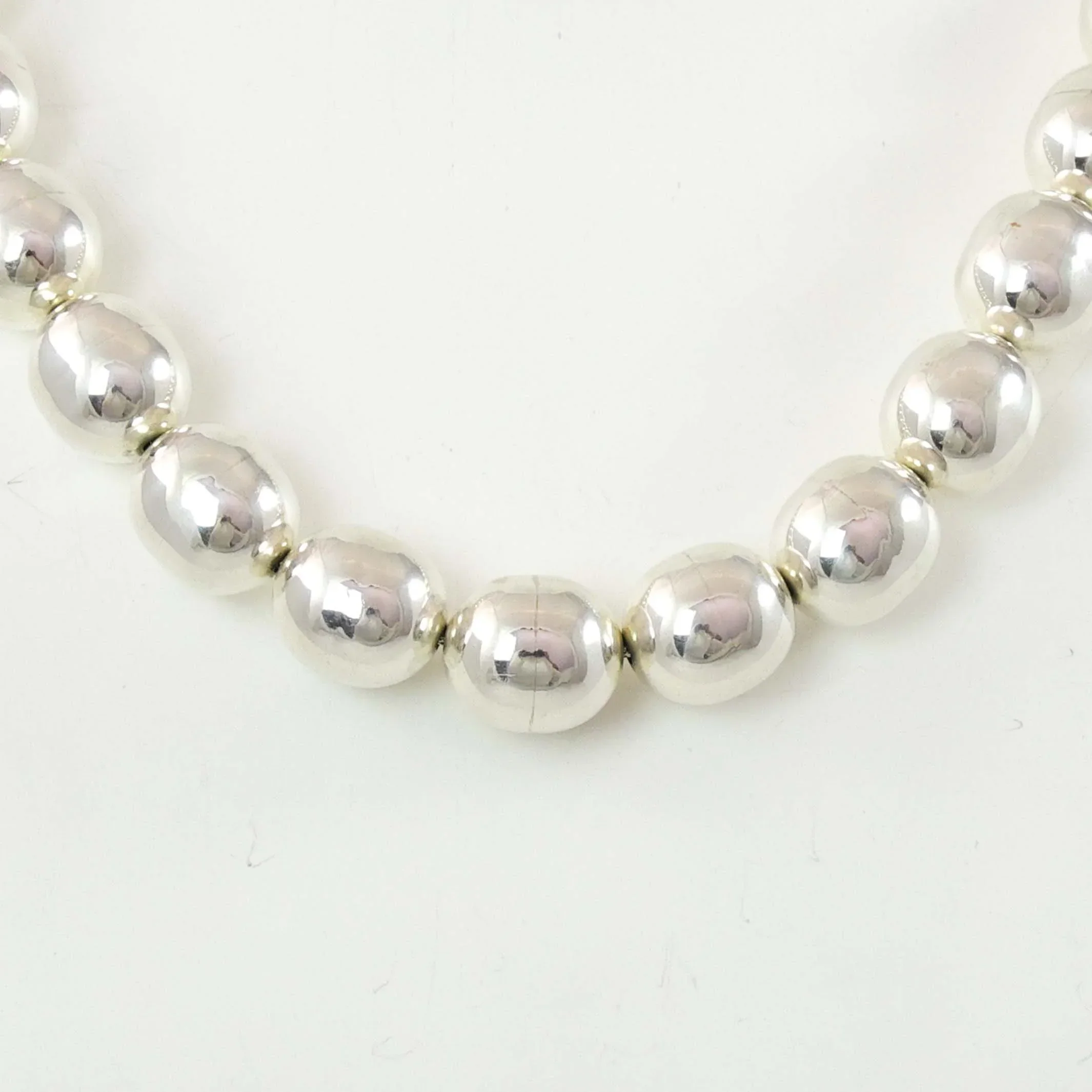 Silver Bead and Turquoise Necklace - Image 3