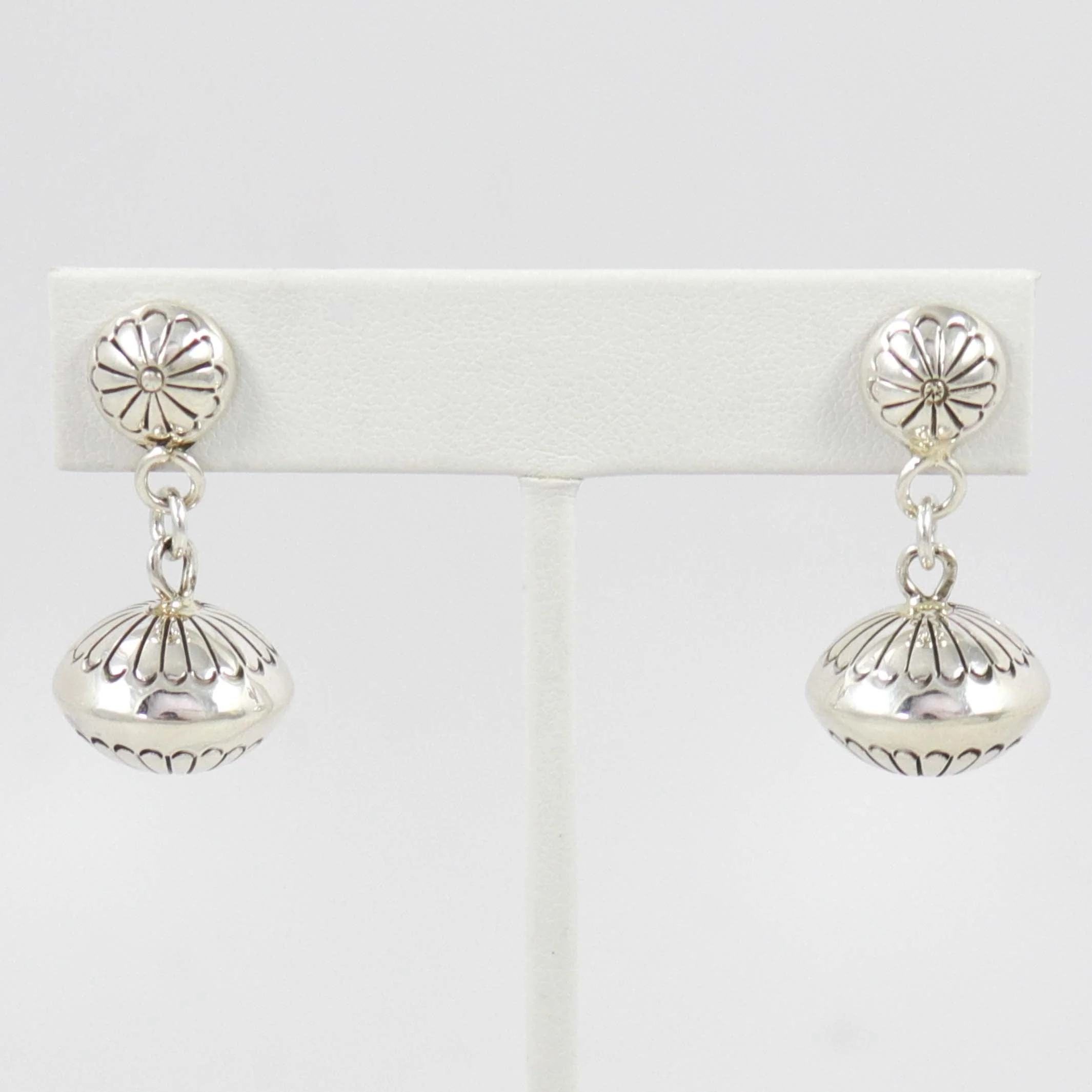 Silver Bead Earrings
