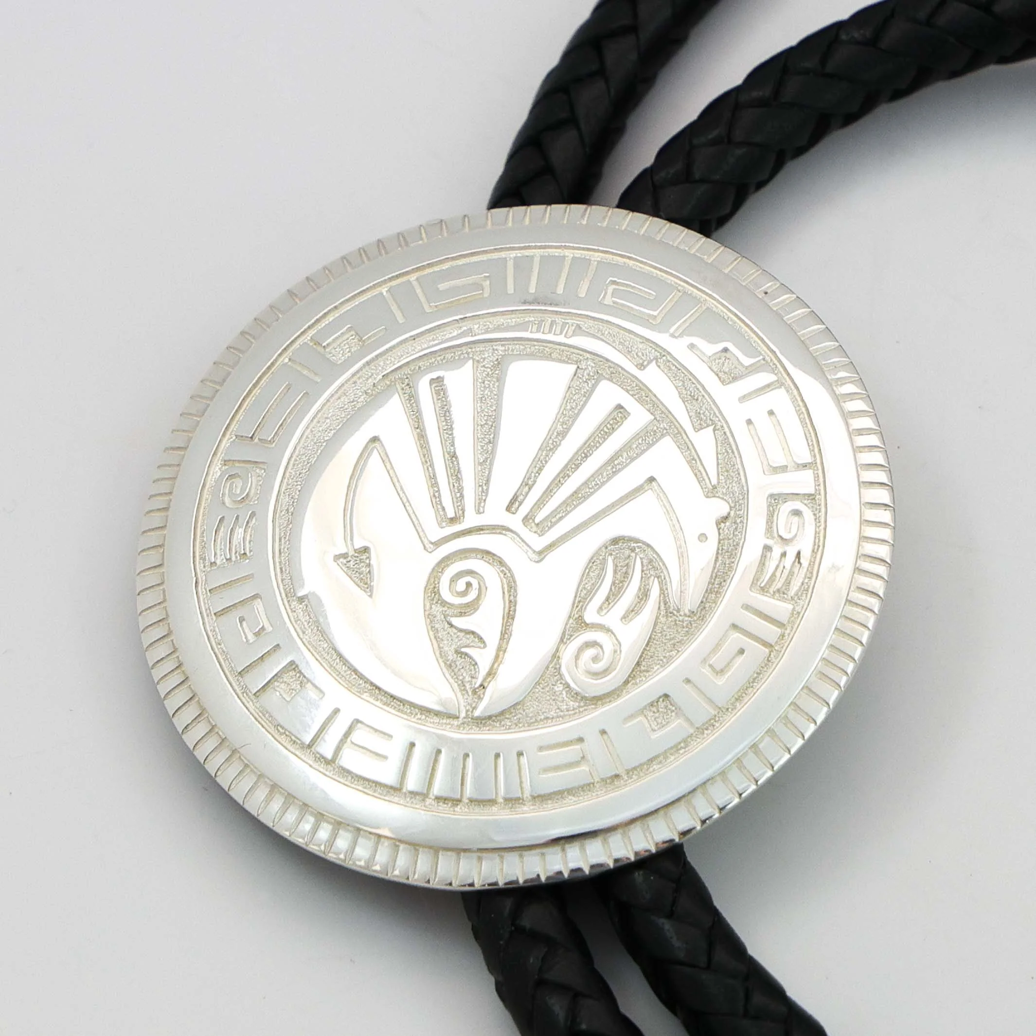 Silver Bear Bola Tie